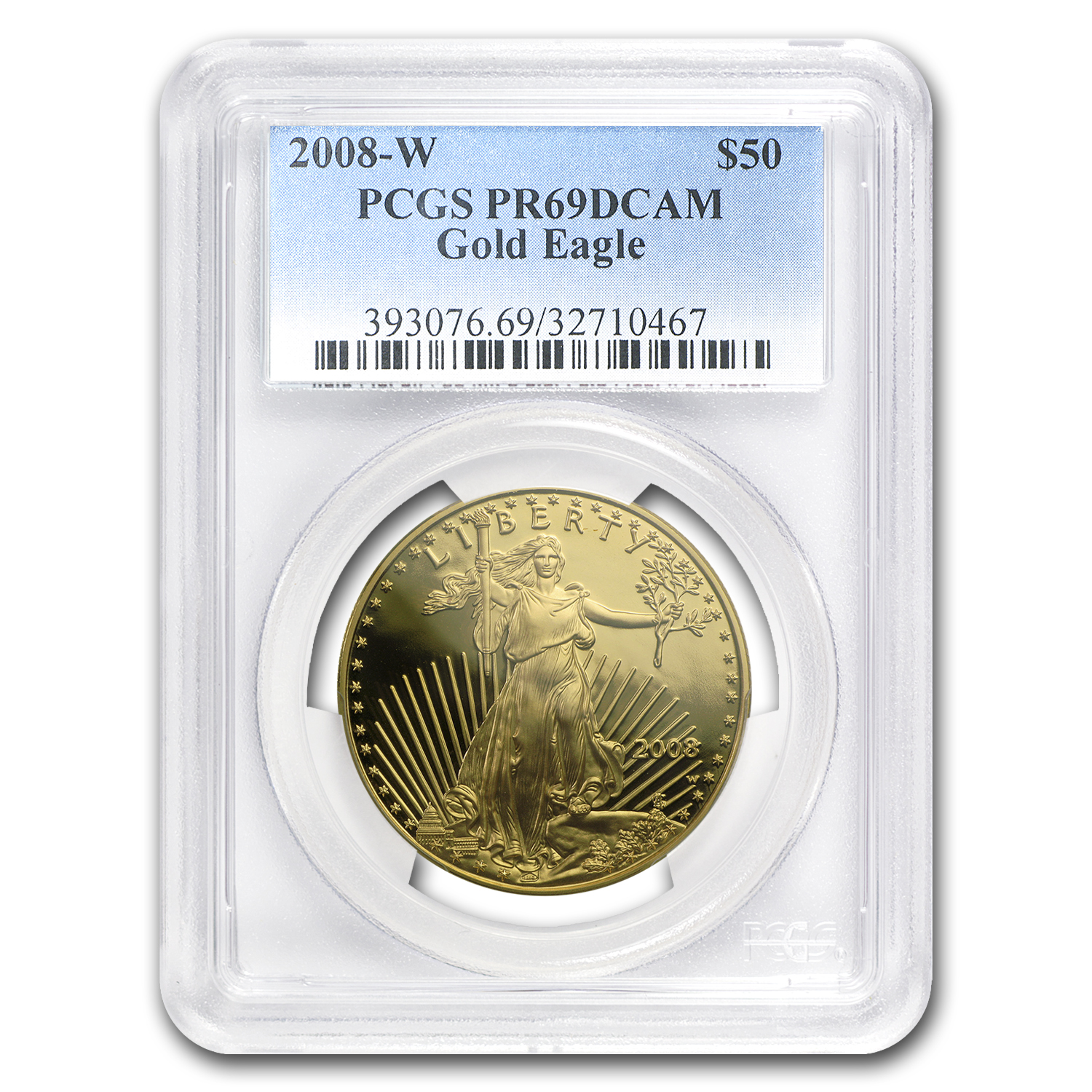 Buy 2008-W 1 oz Proof American Gold Eagle PR-69 DCAM PCGS