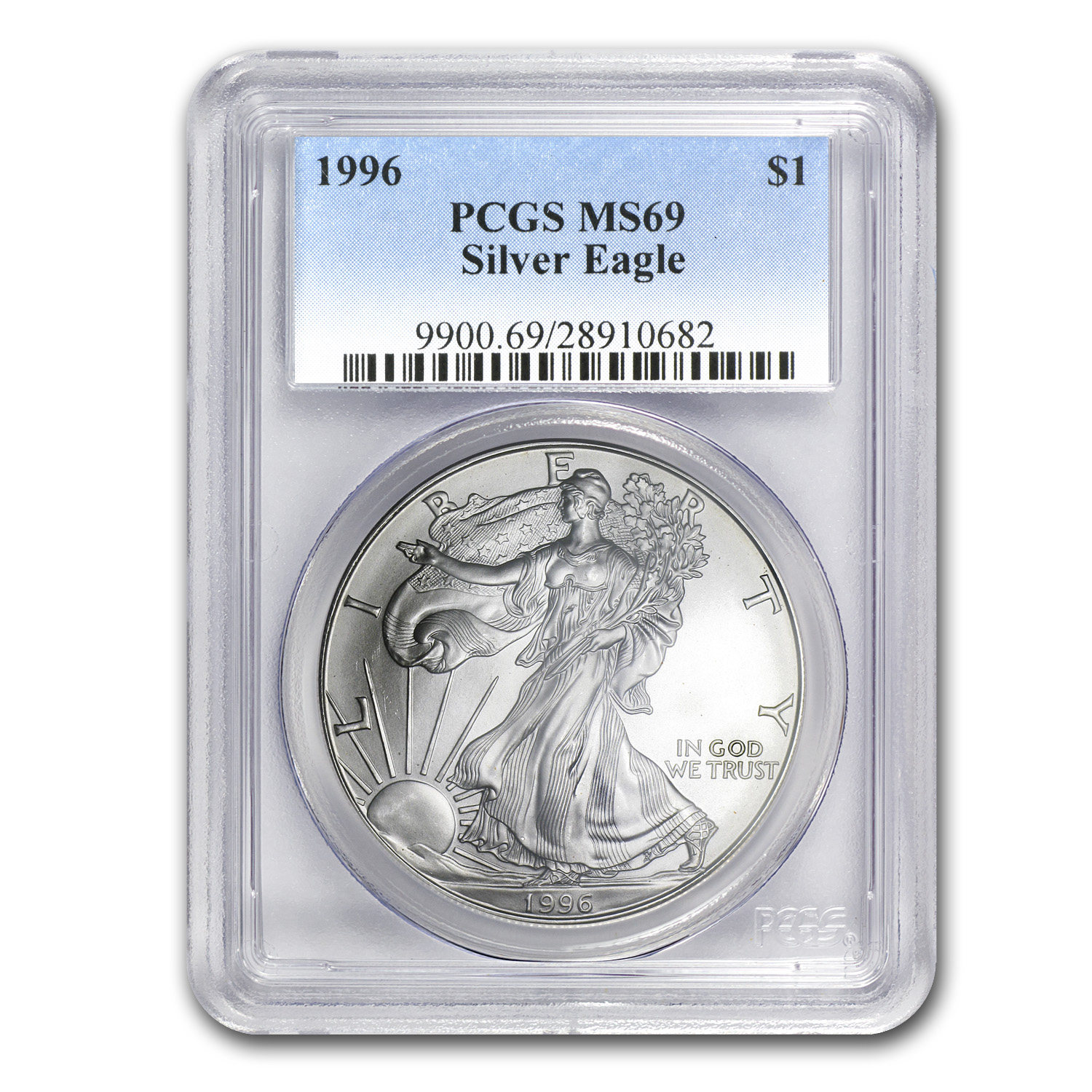 Buy 1996 American Silver Eagle MS-69 PCGS