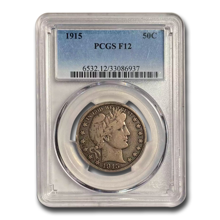 Buy 1915 Barber Half Dollar Fine-12 PCGS