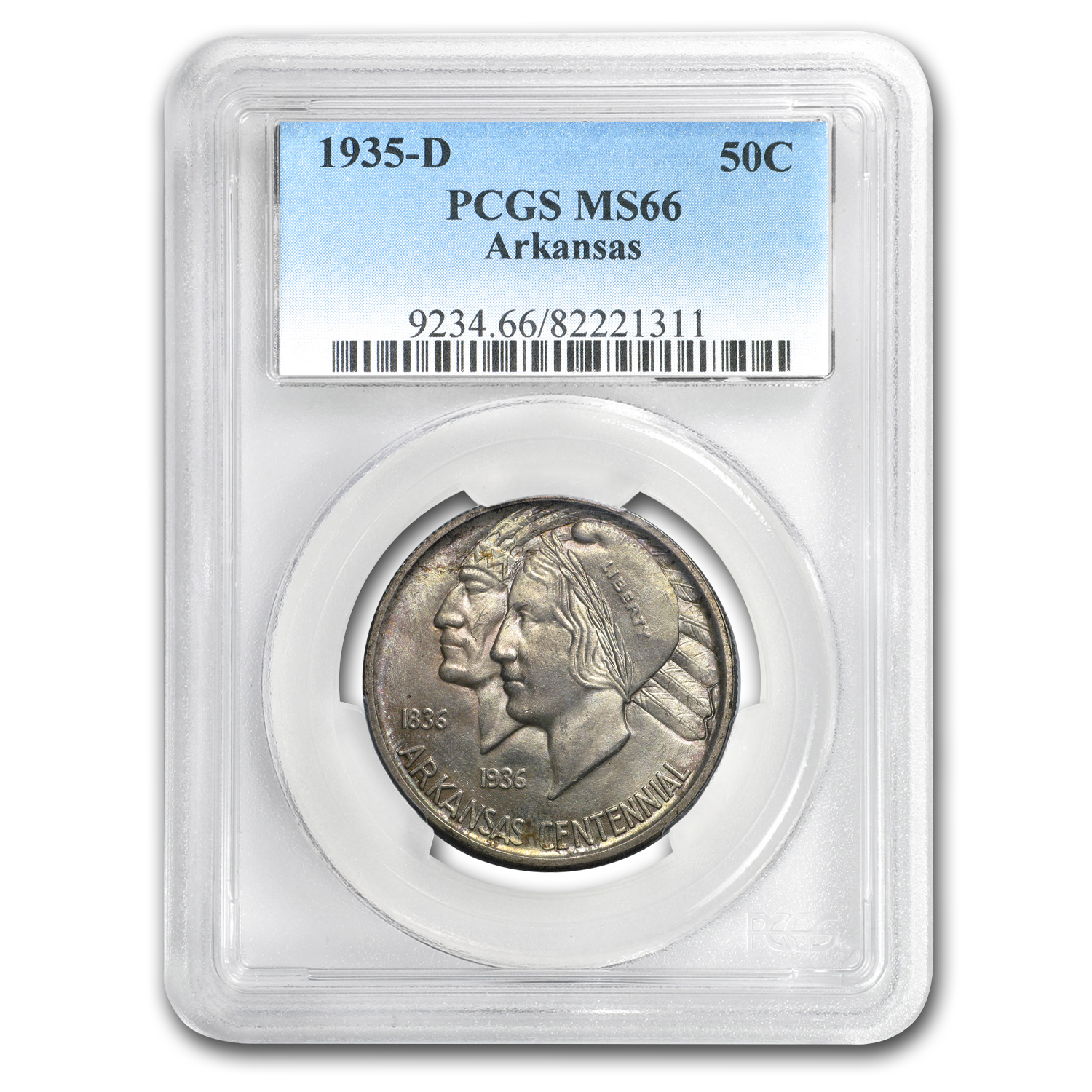 Buy 1935-D Arkansas Half Dollar MS-66 PCGS