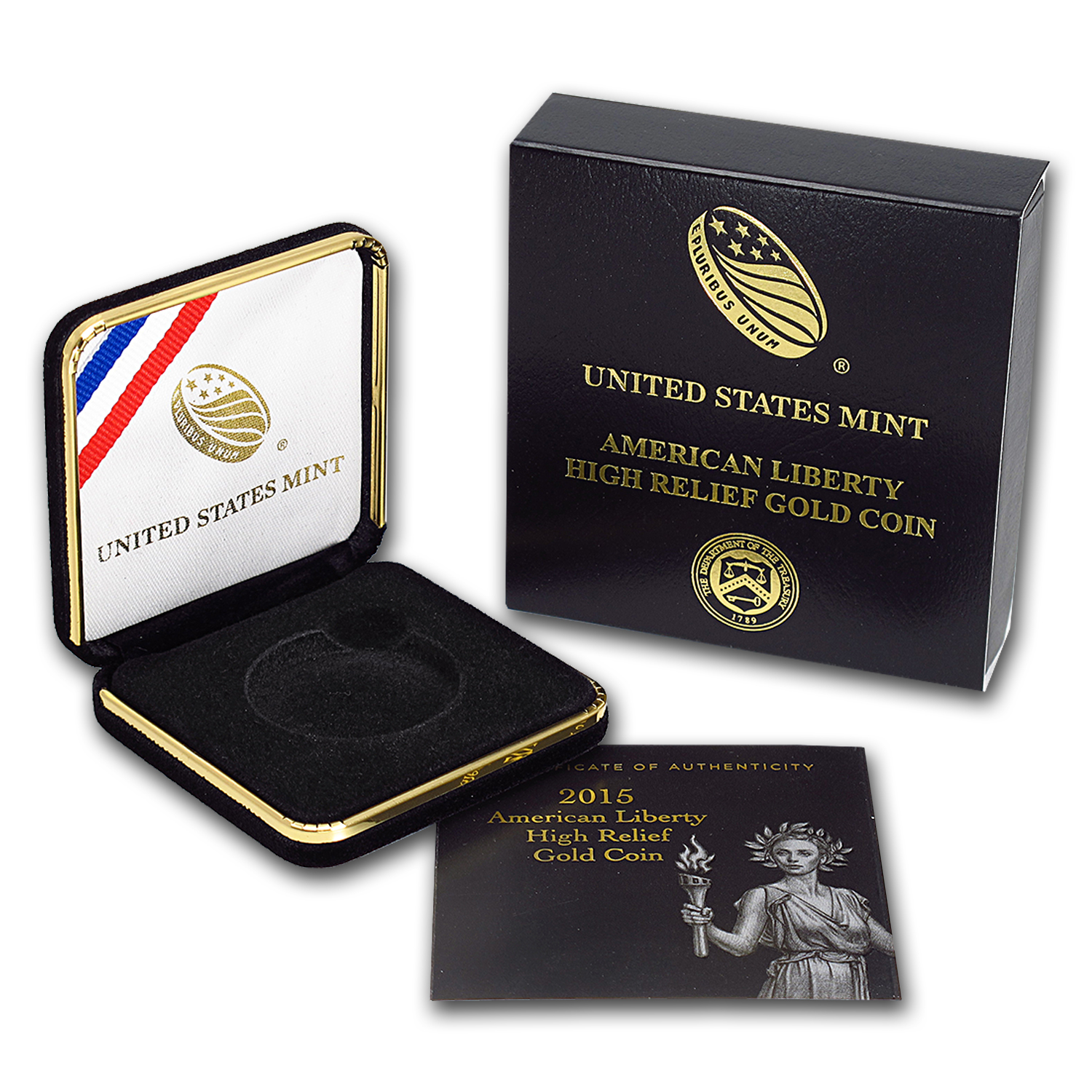 Buy OGP Box & COA - 2015-W High Relief American Liberty Gold Coin - Click Image to Close