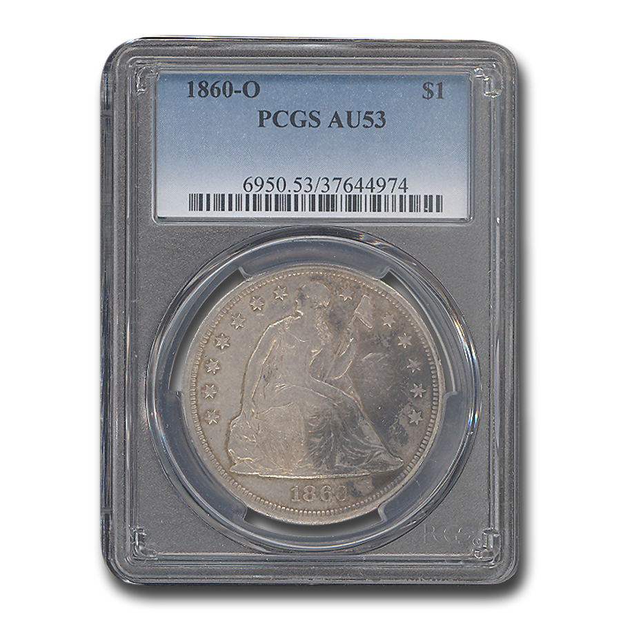 Buy 1860-O Liberty Seated Dollar AU-53 PCGS - Click Image to Close