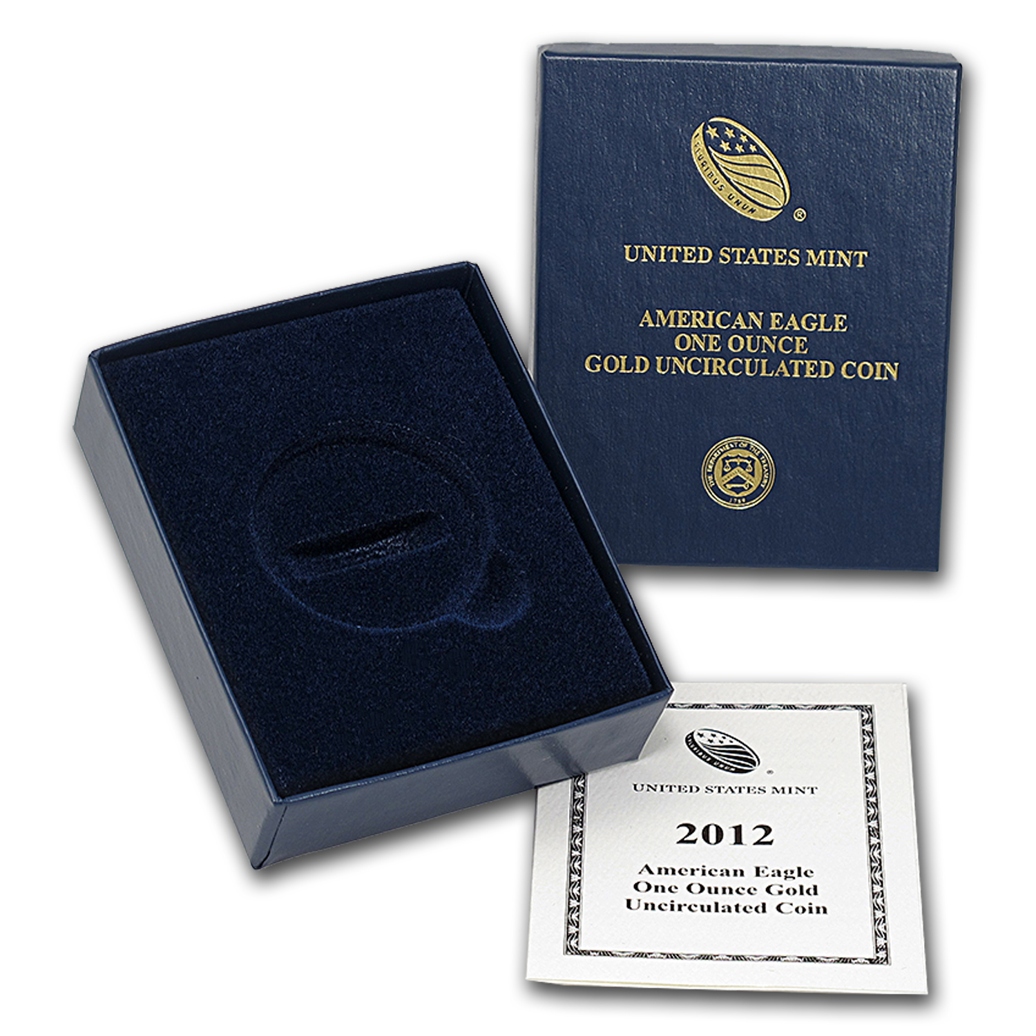 Buy OGP Box & COA - 2012 (W) 1 oz Burnished Gold American Eagle - Click Image to Close