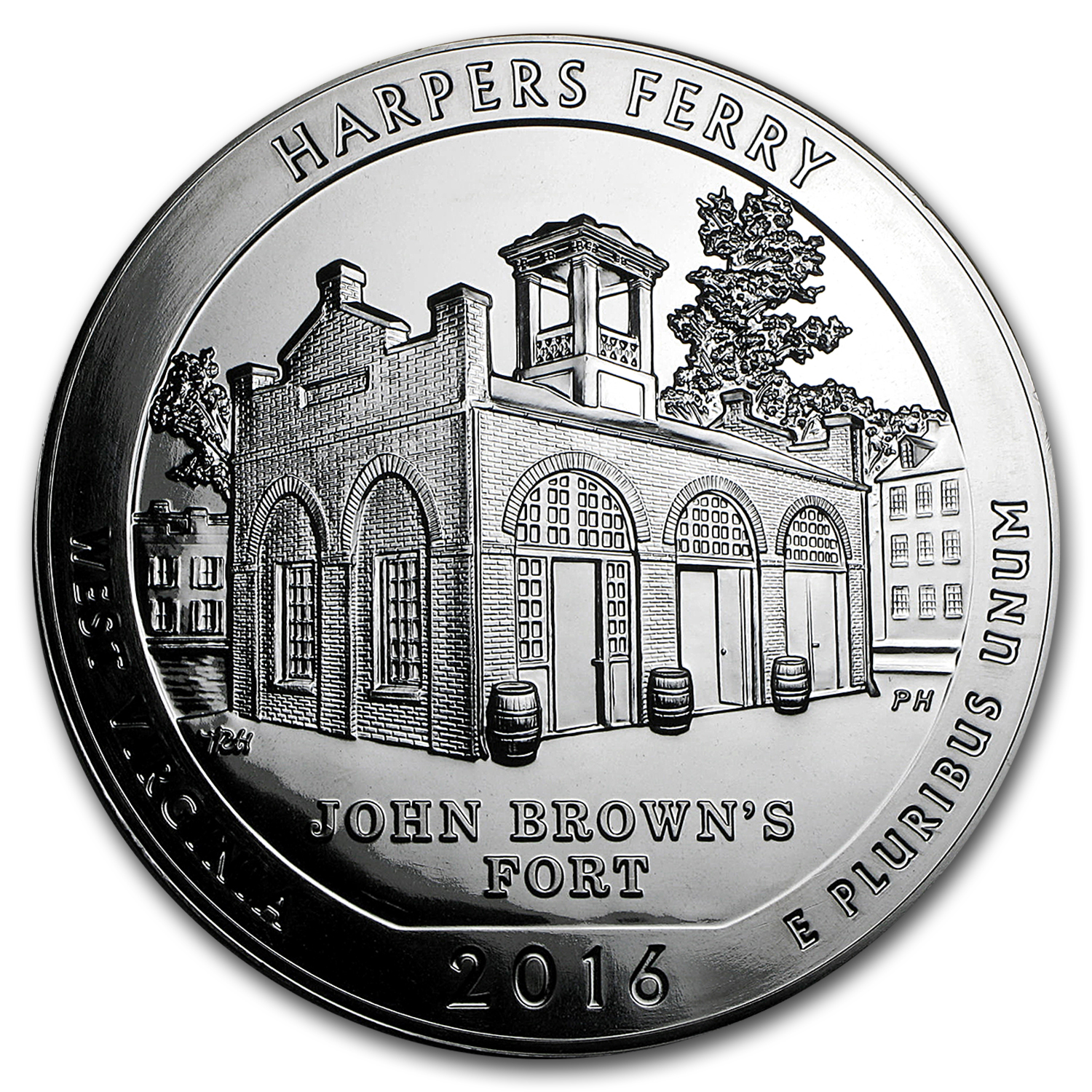 Buy 2016 5 oz Silver ATB Harpers Ferry National Historical Park, WV