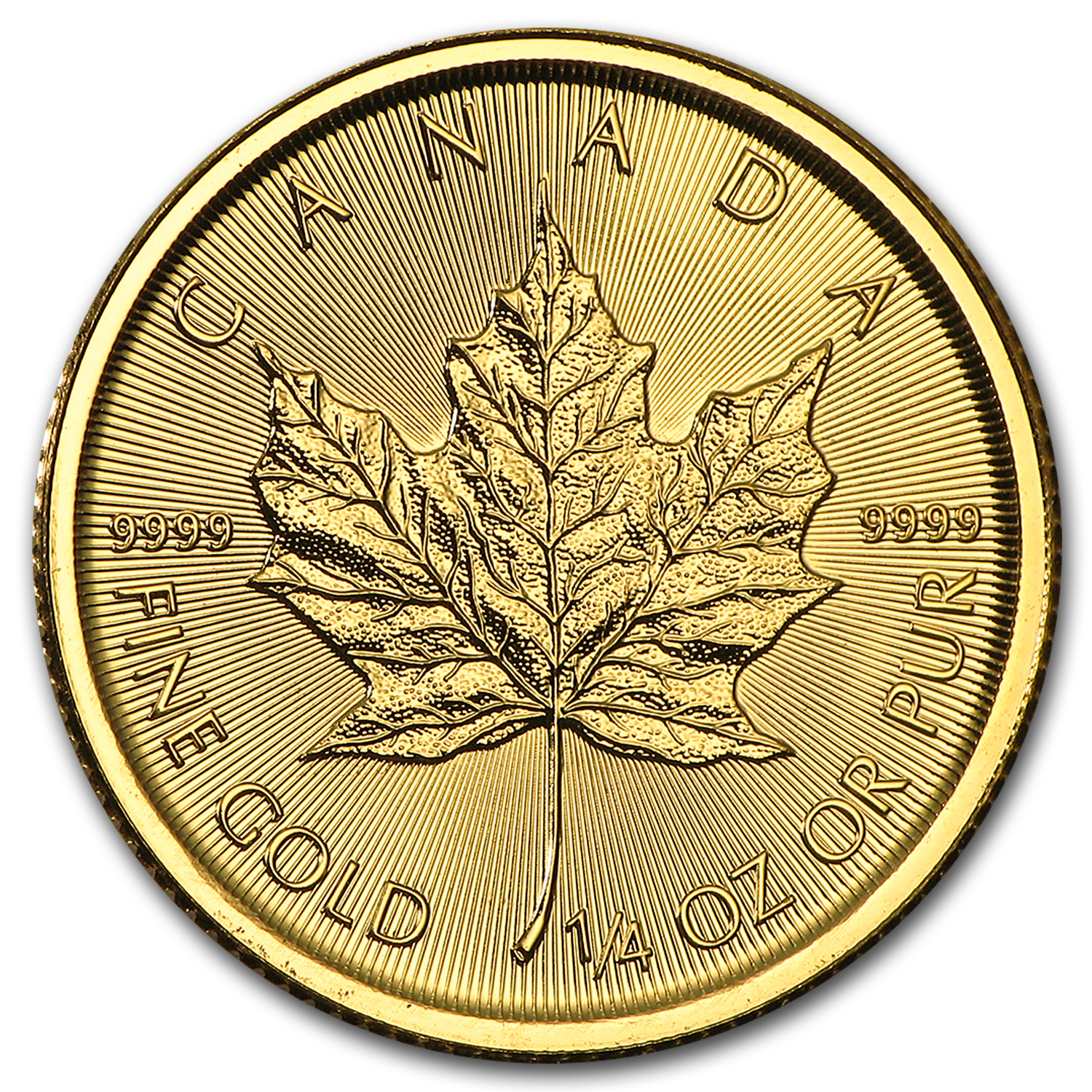 Buy 2016 Canada 1/4 oz Gold Maple Leaf BU - Click Image to Close