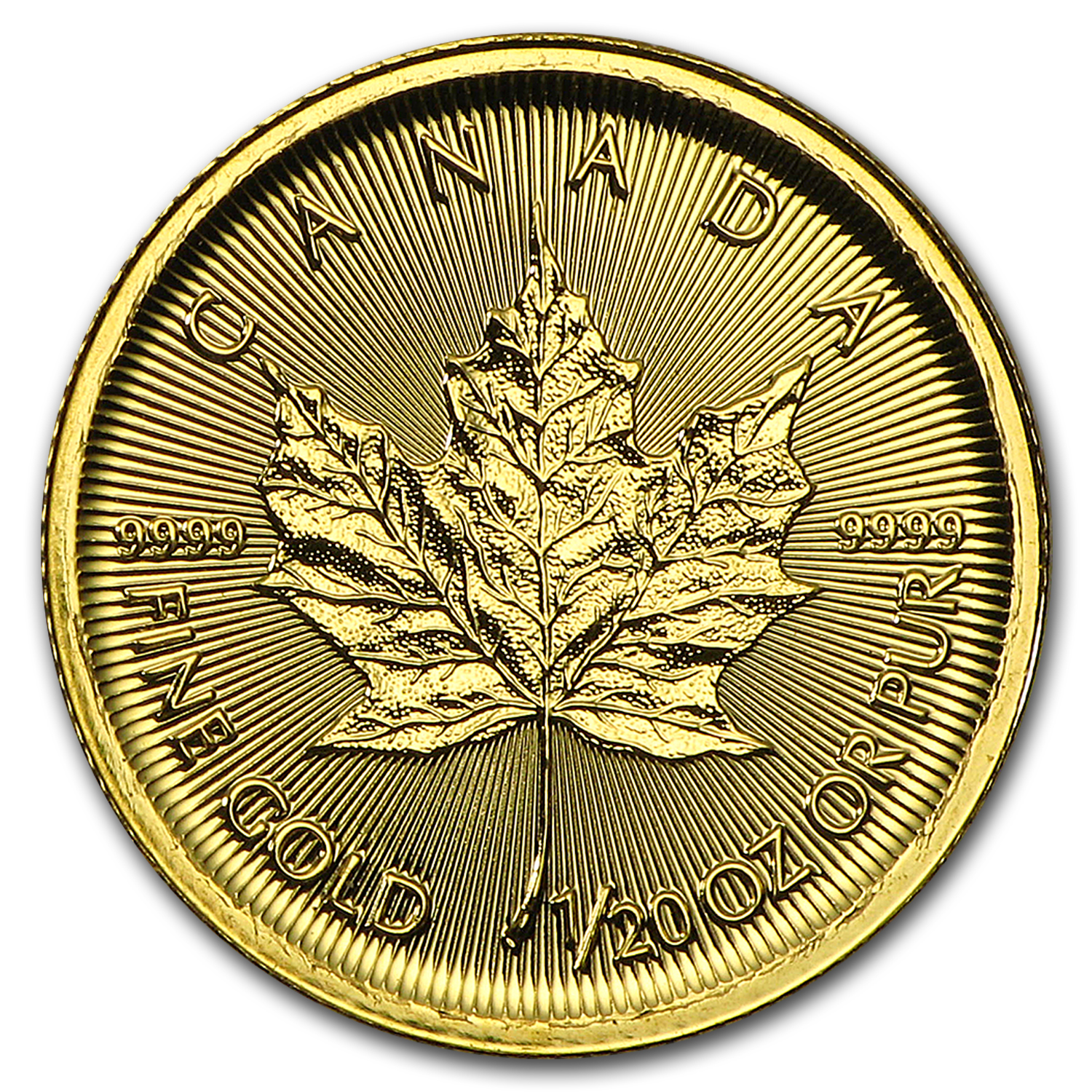 Buy 2016 Canada 1/20 oz Gold Maple Leaf BU