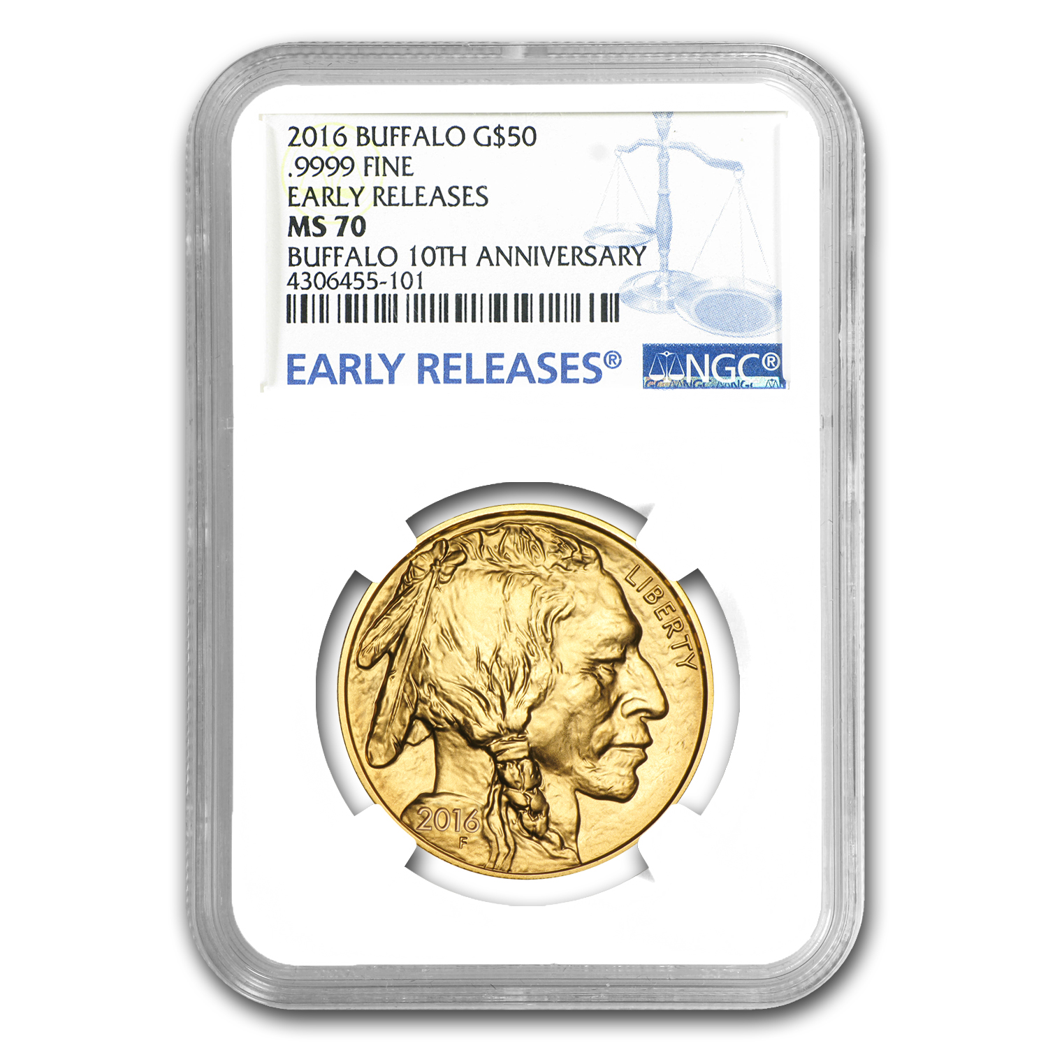 Buy 2016 1 oz Gold Buffalo MS-70 NGC (Early Releases)