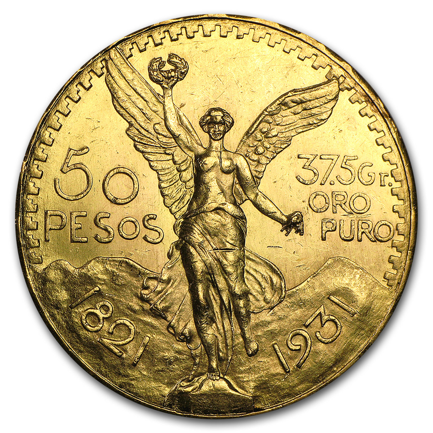 Buy 1931 Mexico Gold 50 Pesos BU