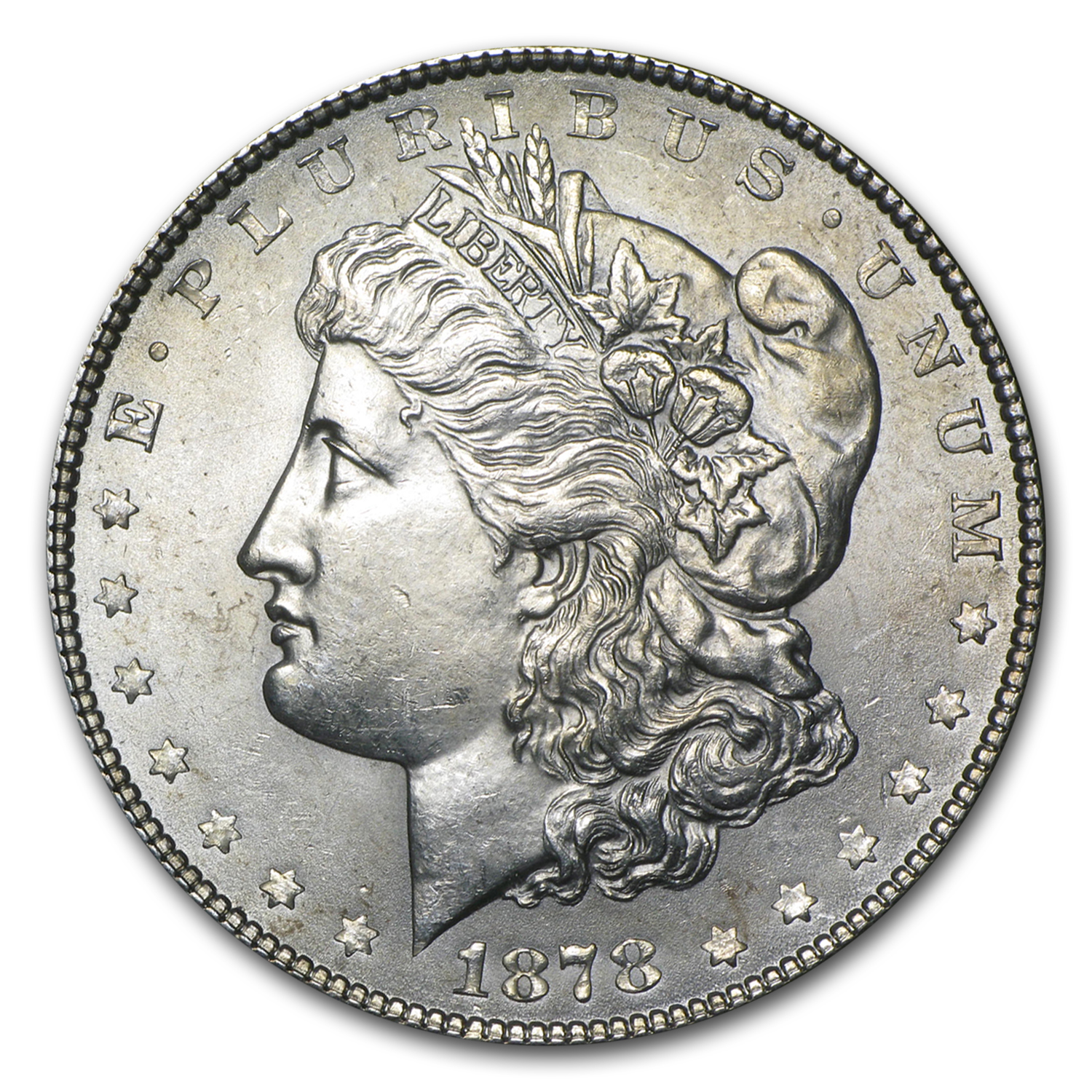 Buy 1878 Morgan Dollar 7 Tailfeathers Rev of 78 AU - Click Image to Close