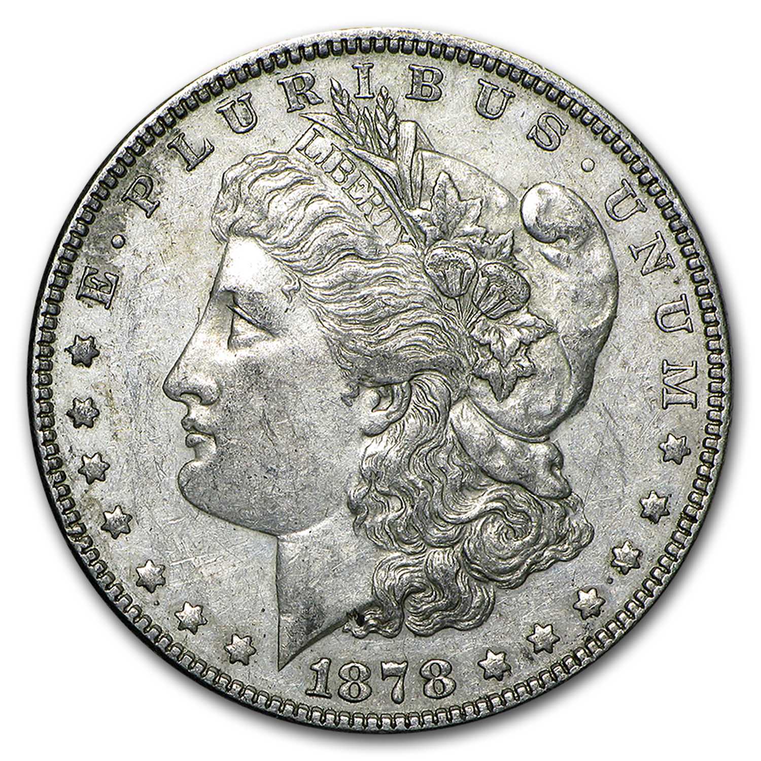 Buy 1878 Morgan Dollar 7 Tailfeathers Rev of 79 AU