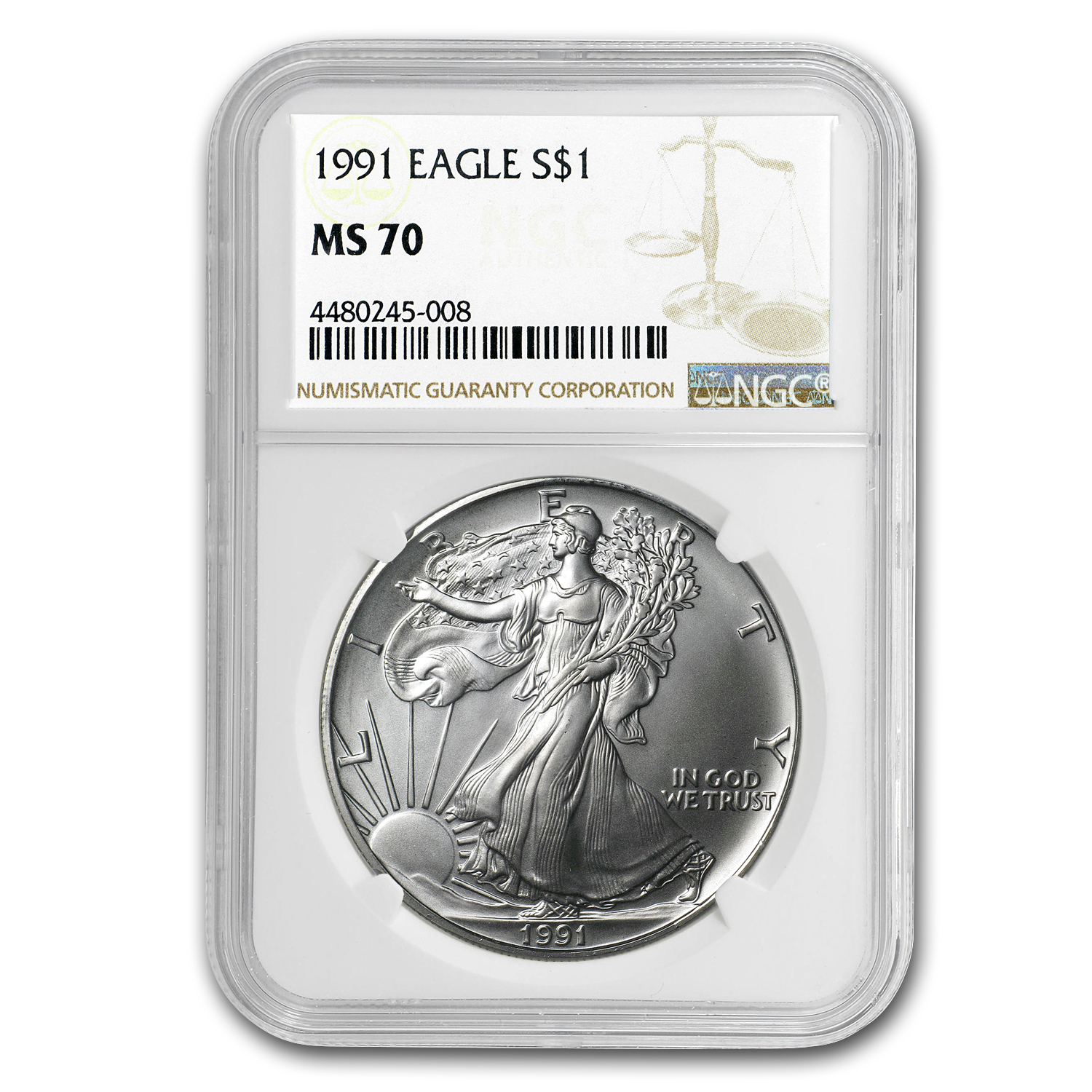 Buy 1991 American Silver Eagle MS-70 NGC