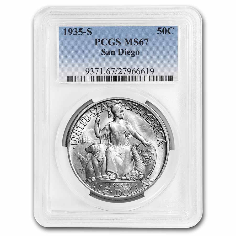 Buy 1935-S San Diego Half Dollar MS-67 PCGS