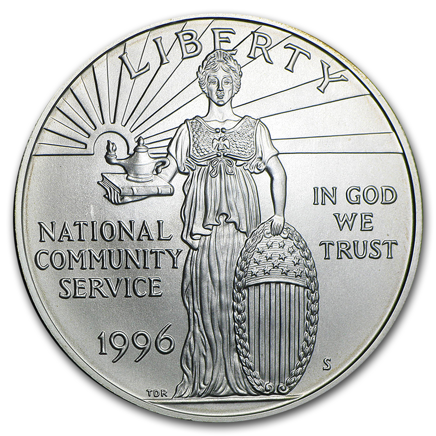 Buy 1996-S Community Service $1 Silver Commem BU (Capsule Only)