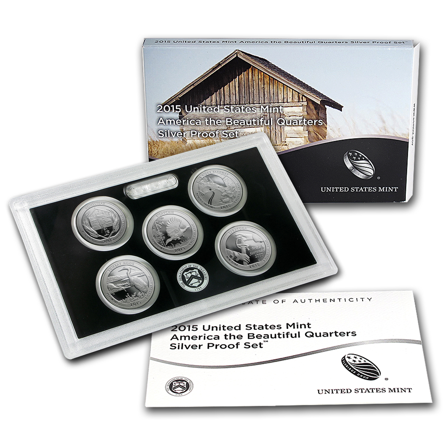 Buy 2015 America the Beautiful Quarters Silver Proof Set