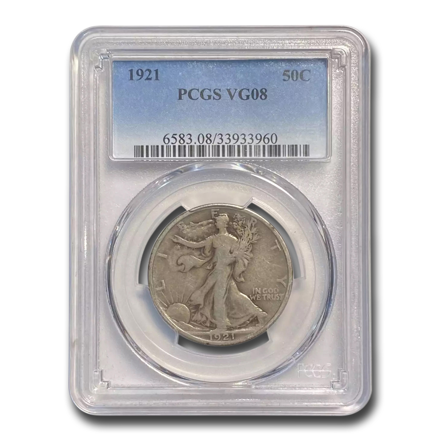 Buy 1921 Walking Liberty Half Dollar VG-8 PCGS