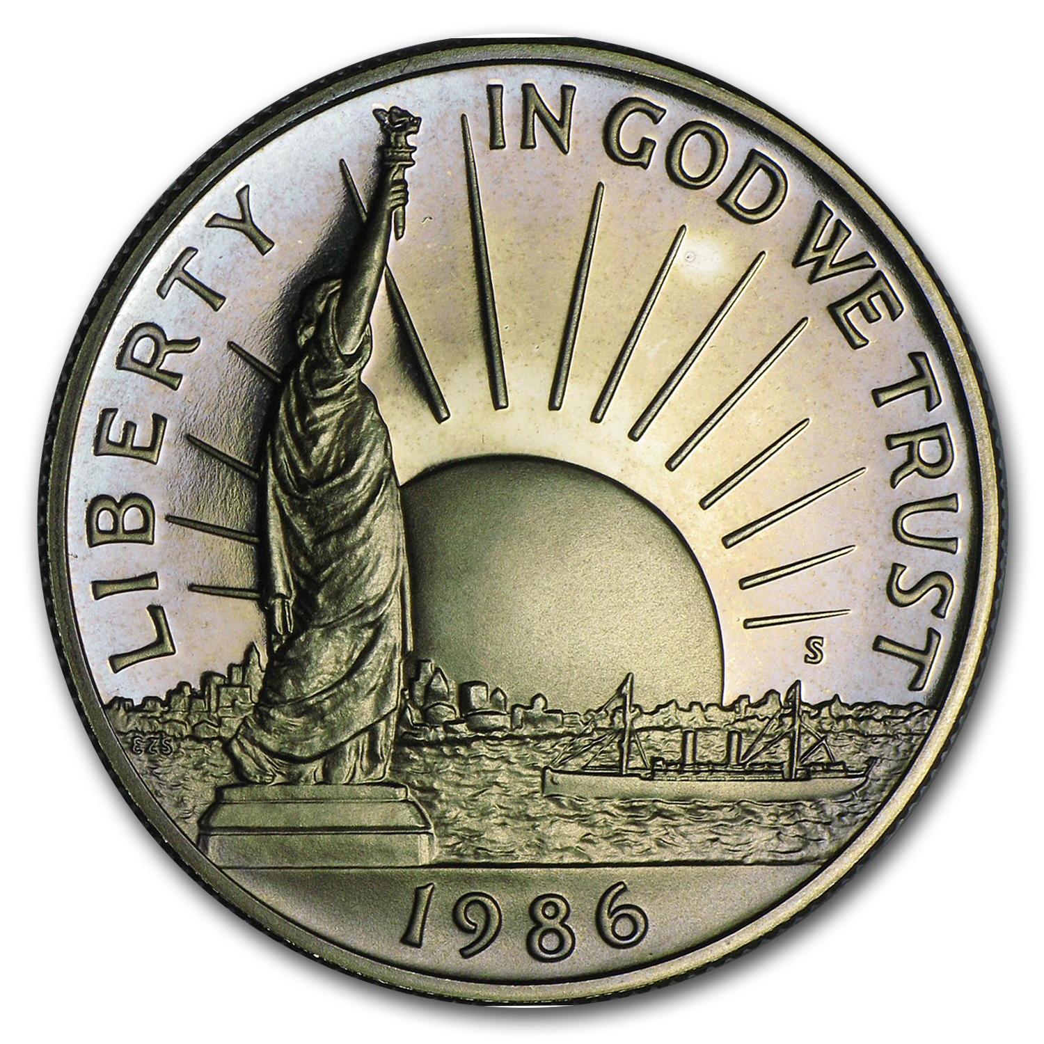 Buy 1986-S Statue of Lib 1/2 Dollar Clad Commem Prf