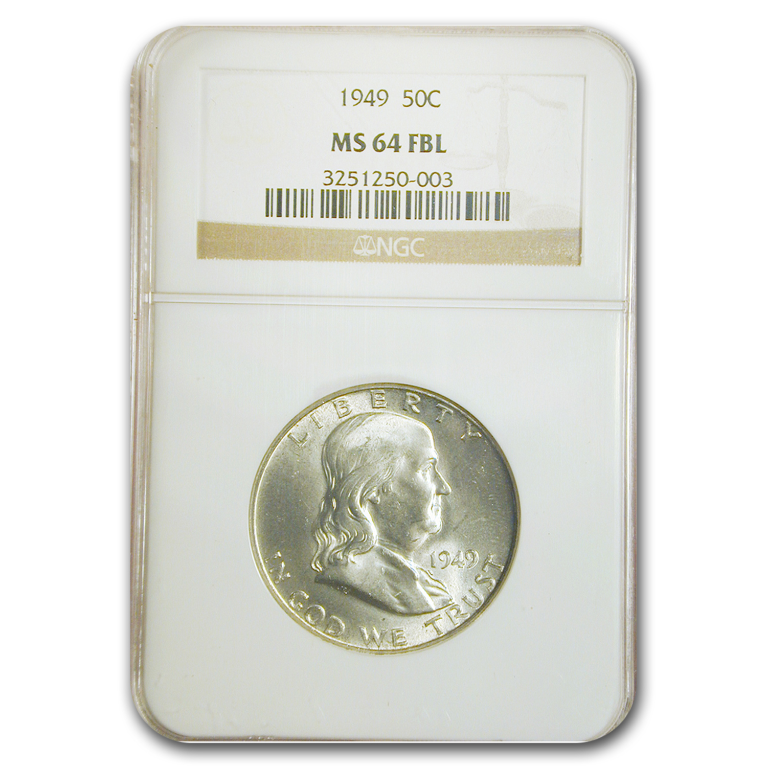 Buy 1949 Franklin Half Dollar MS-64 NGC (FBL)