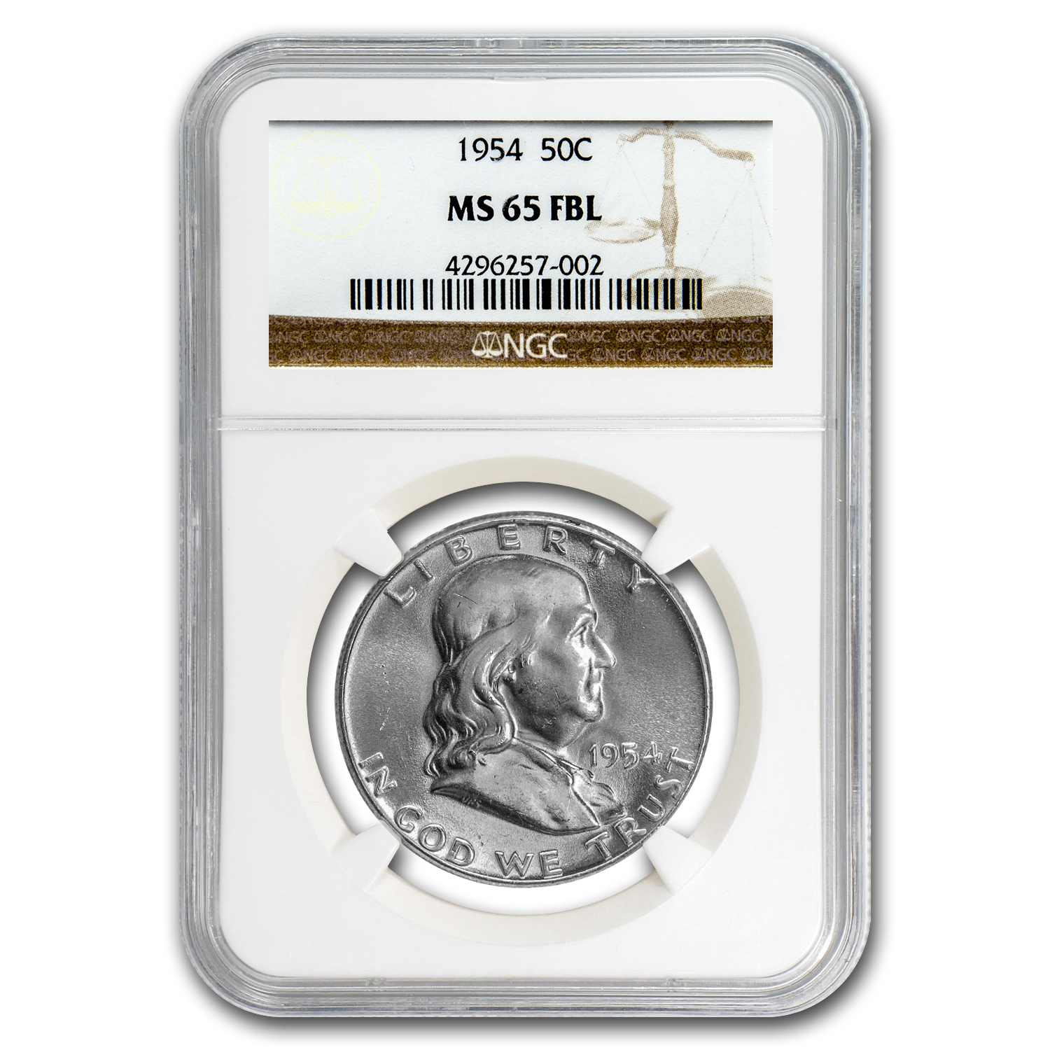 Buy 1954 Franklin Half Dollar MS-65 NGC (FBL)