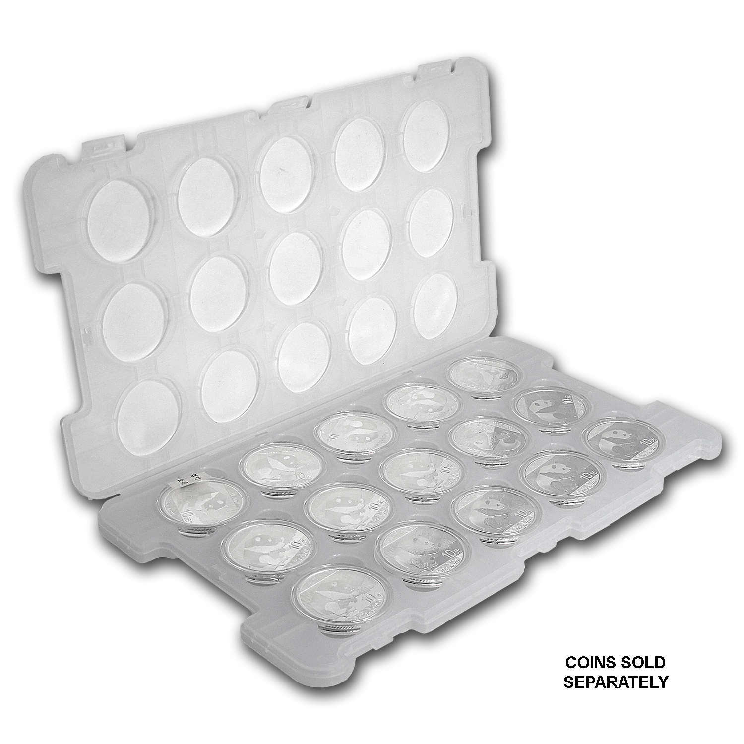 Buy 15-Coin Tray for 30 gram/1 oz Silver Chinese Panda Coin - Click Image to Close