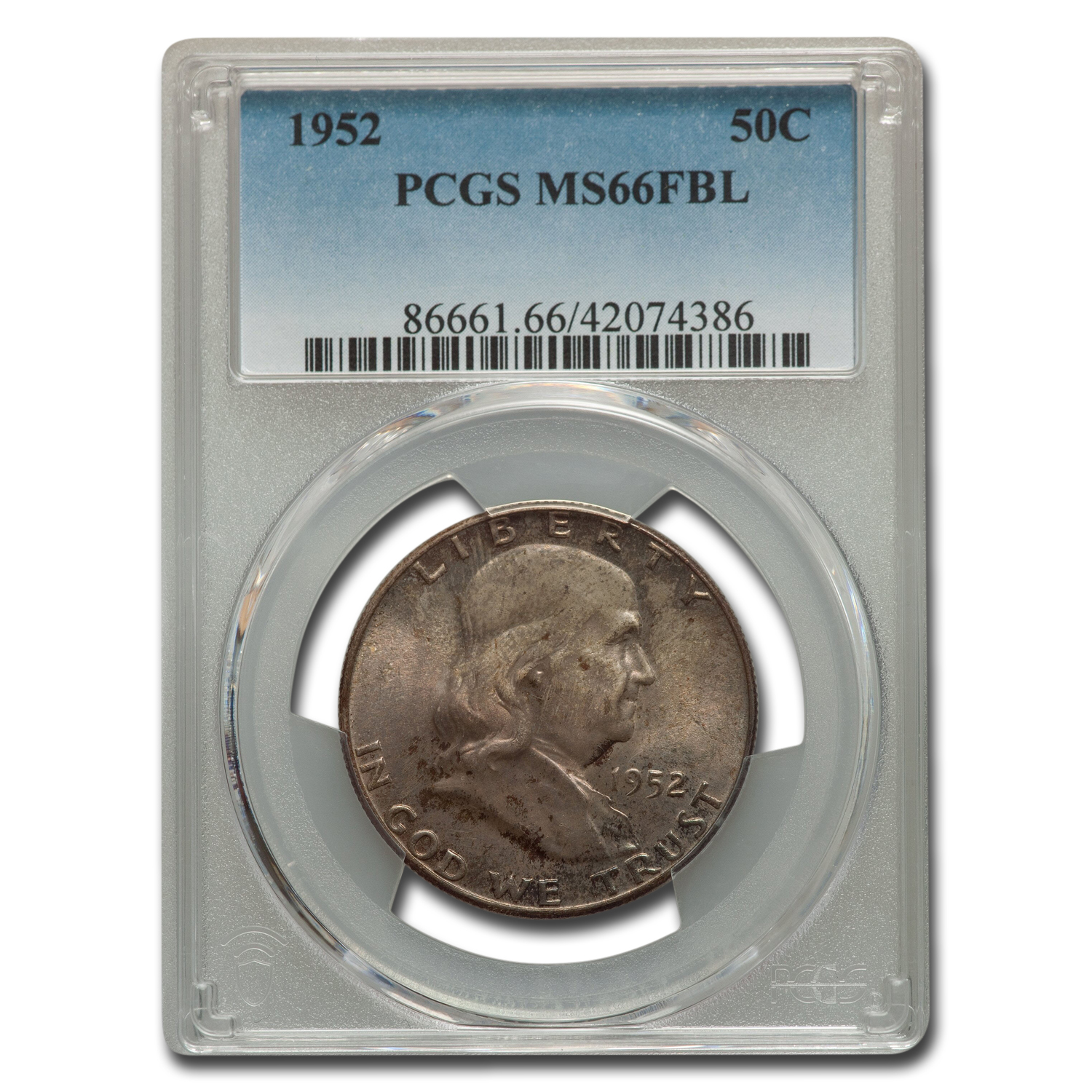 Buy 1952 Franklin Half Dollar MS-66 PCGS (FBL)