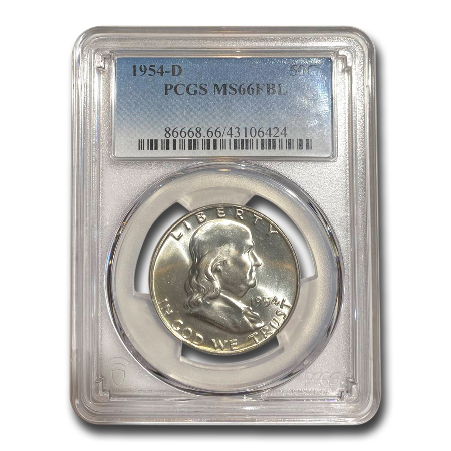 Buy 1954-D Franklin Half Dollar MS-66 PCGS (FBL)