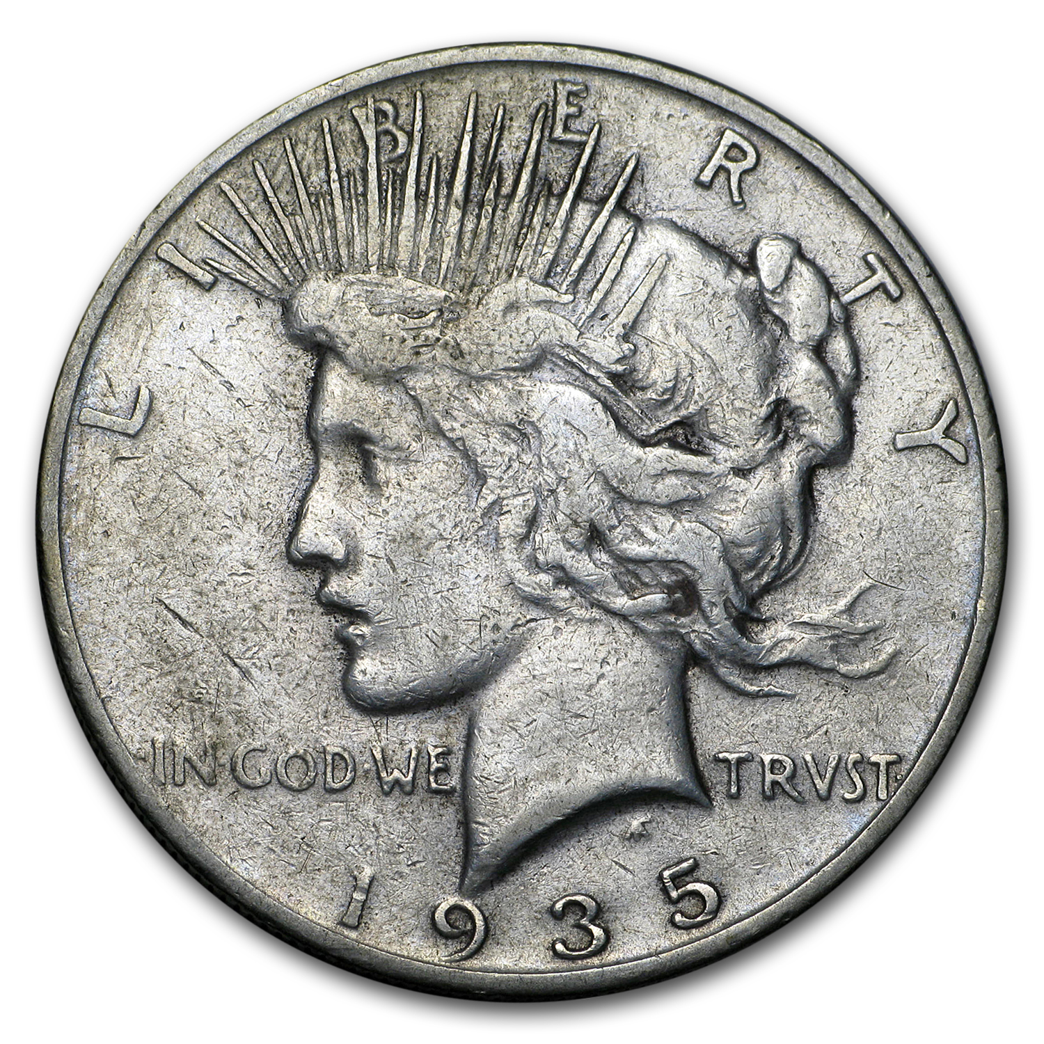 Buy 1935-S Peace Dollar VG/VF