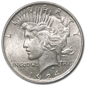 Buy 1924 Peace Dollar AU