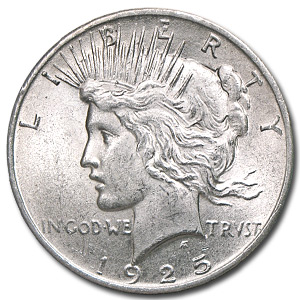 Buy 1925 Peace Dollar AU