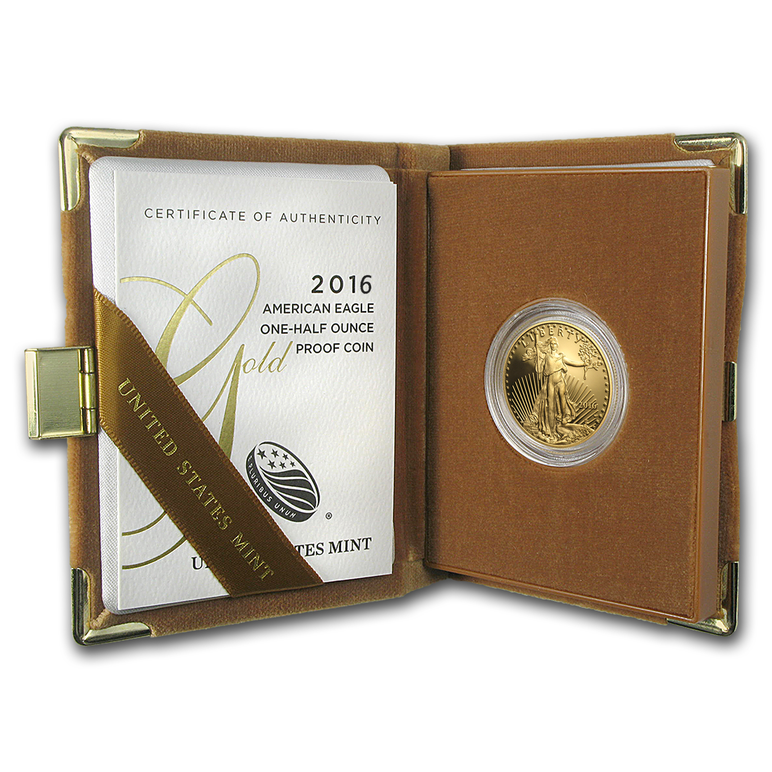 Buy 2016-W 1/2 oz Proof American Gold Eagle (w/Box & COA)