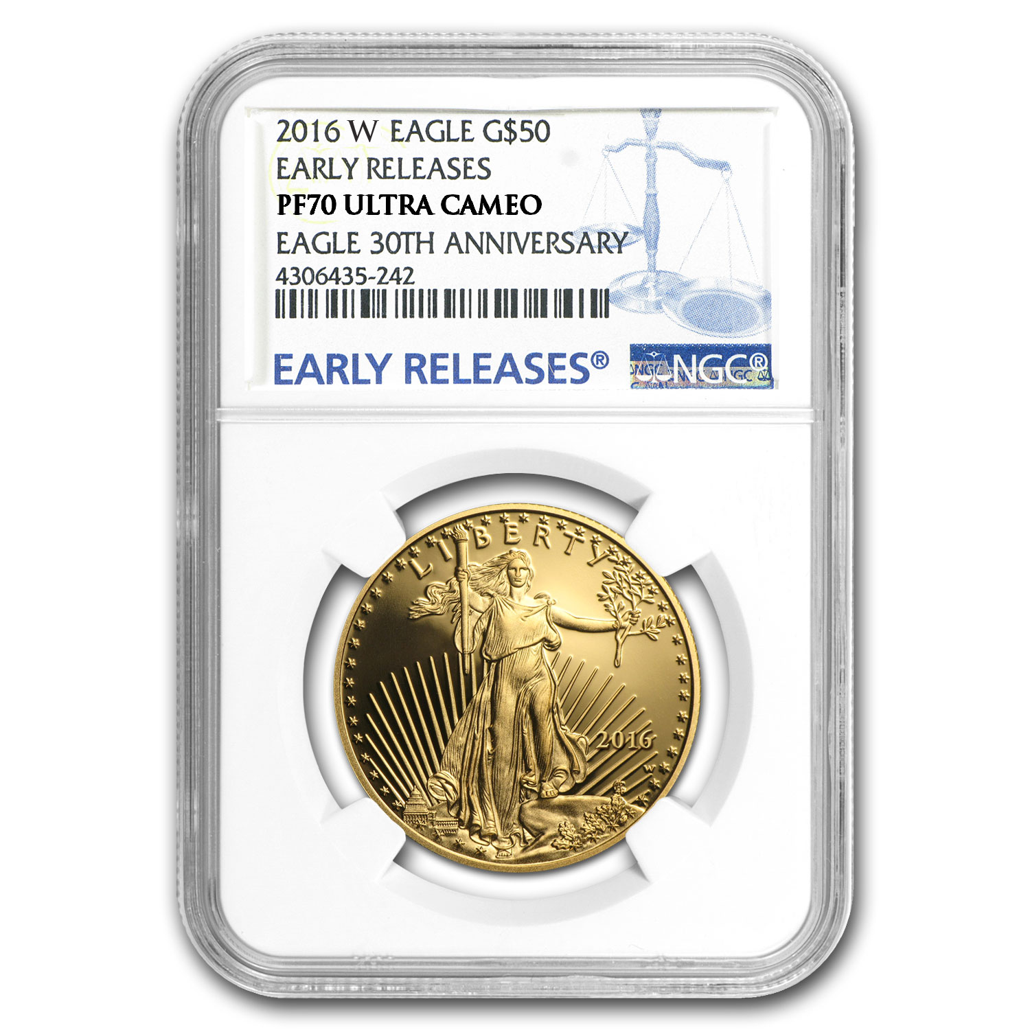 Buy 2016-W 1 oz Proof Gold Eagle PF-70 UCAM NGC (Early Releases)