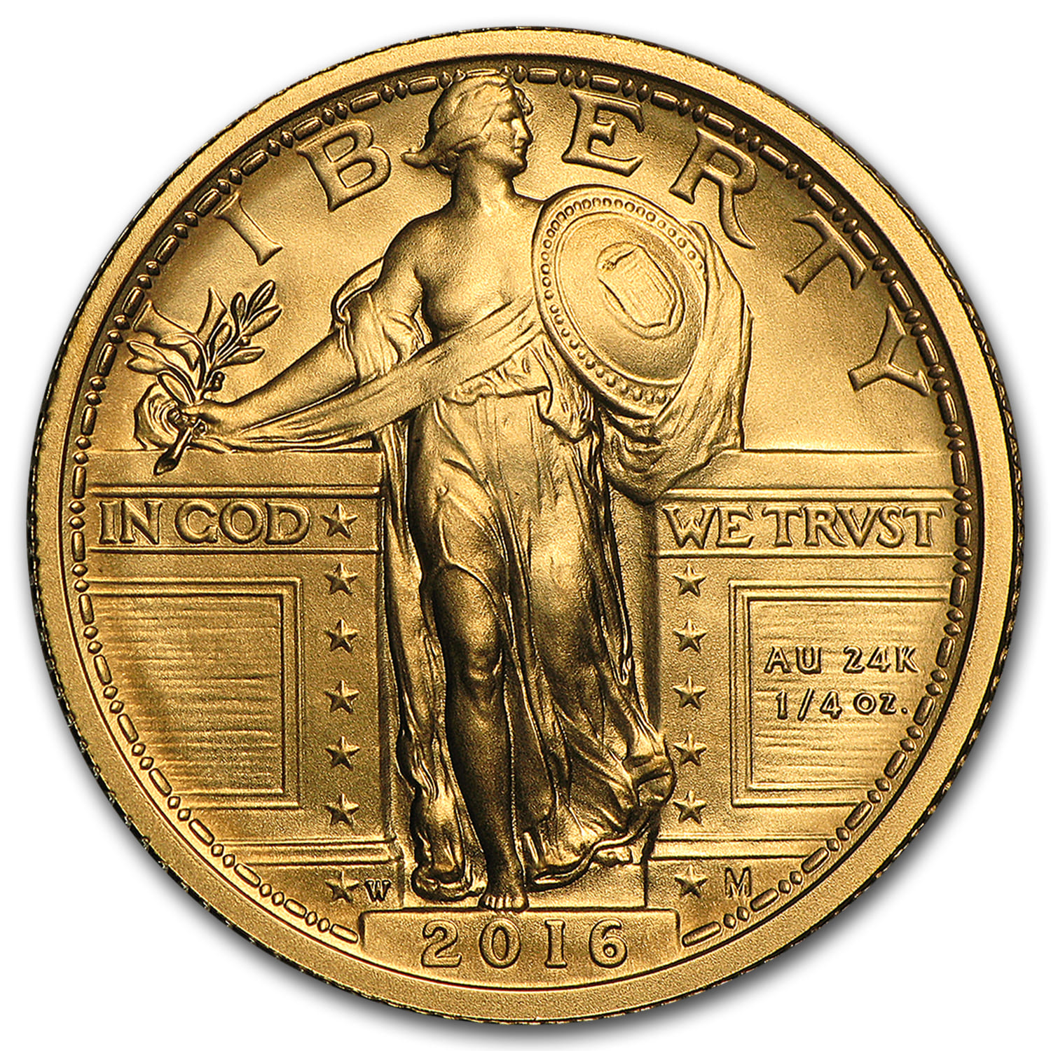 Buy 2016-W 1/4 oz Gold Standing Liberty Quarter Centennial (w/OGP) - Click Image to Close