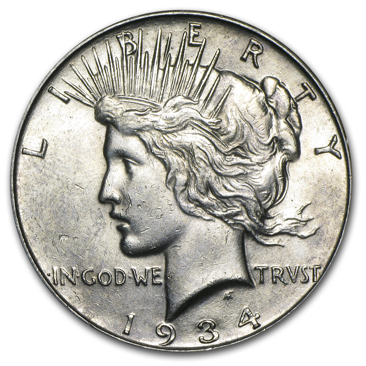 Buy 1934-D Peace Dollar AU