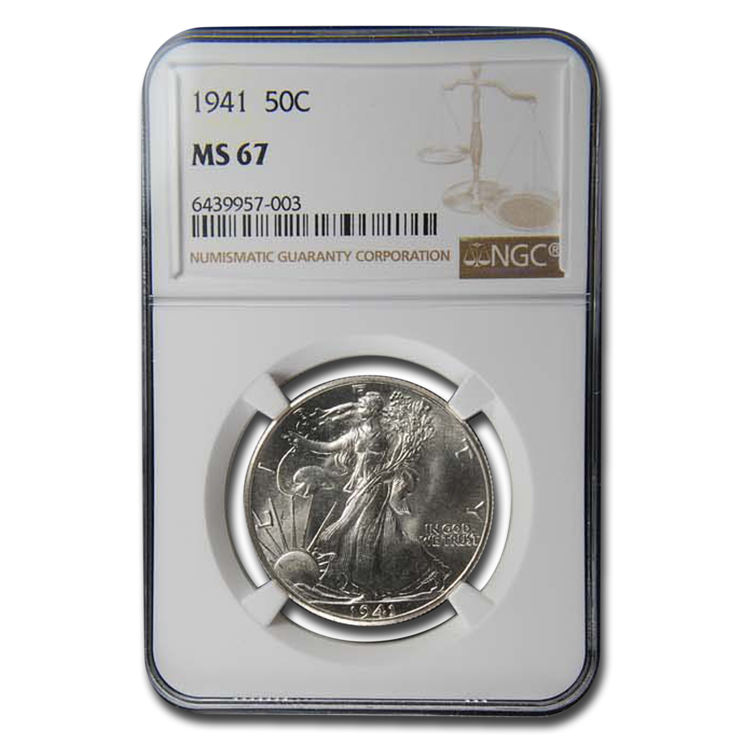 Buy 1941 Walking Liberty Half Dollar MS-67 NGC