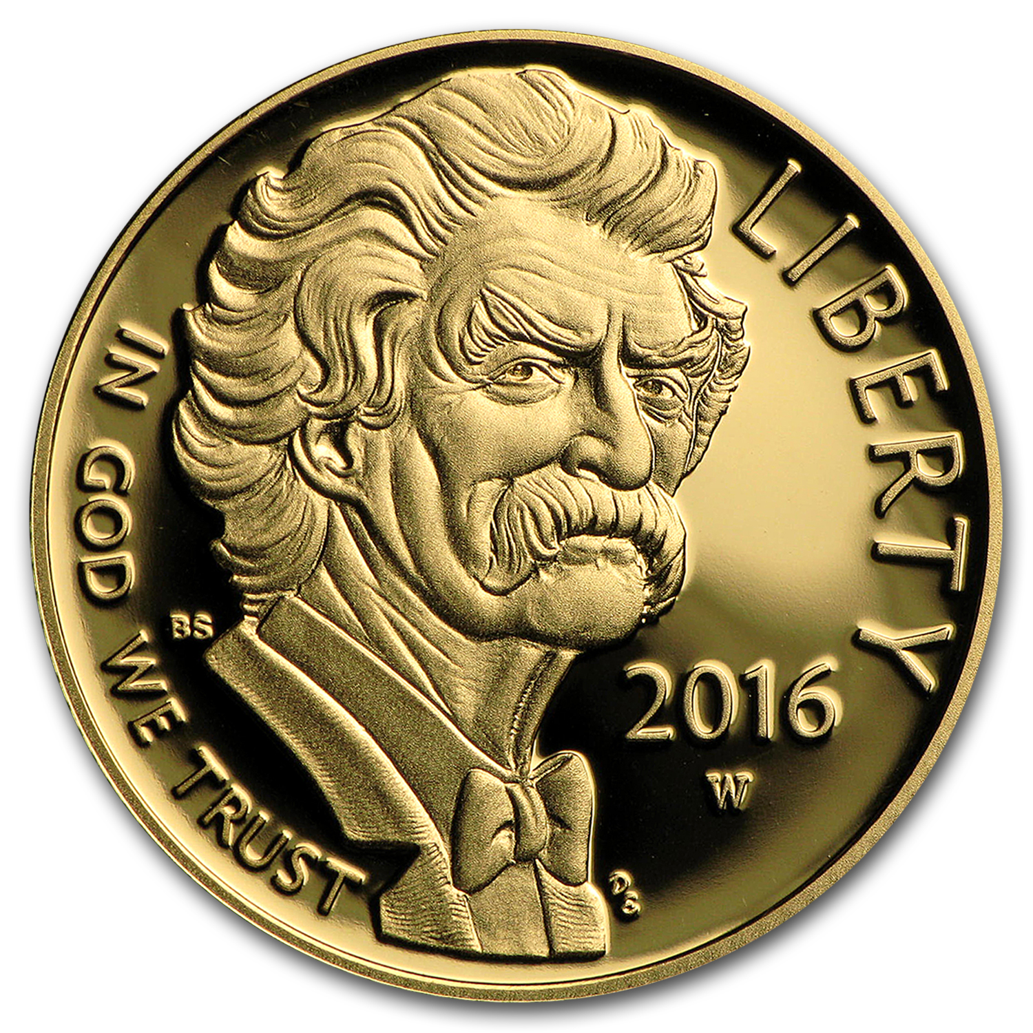 Buy 2016-W Gold $5 Commem Mark Twain Proof (w/Box & COA)