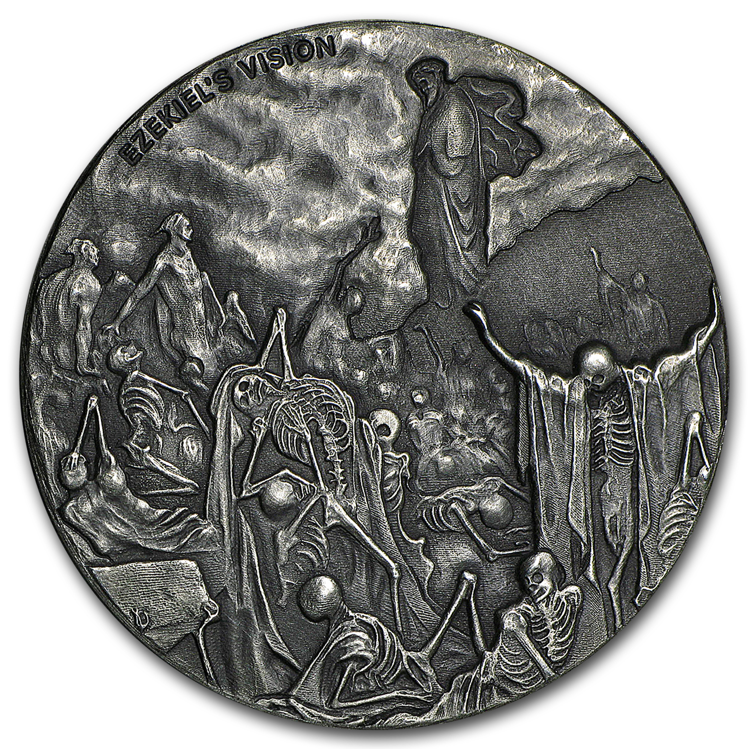 Buy 2016 2 oz Silver Coin - Biblical Series (Valley of Dry Bones) - Click Image to Close