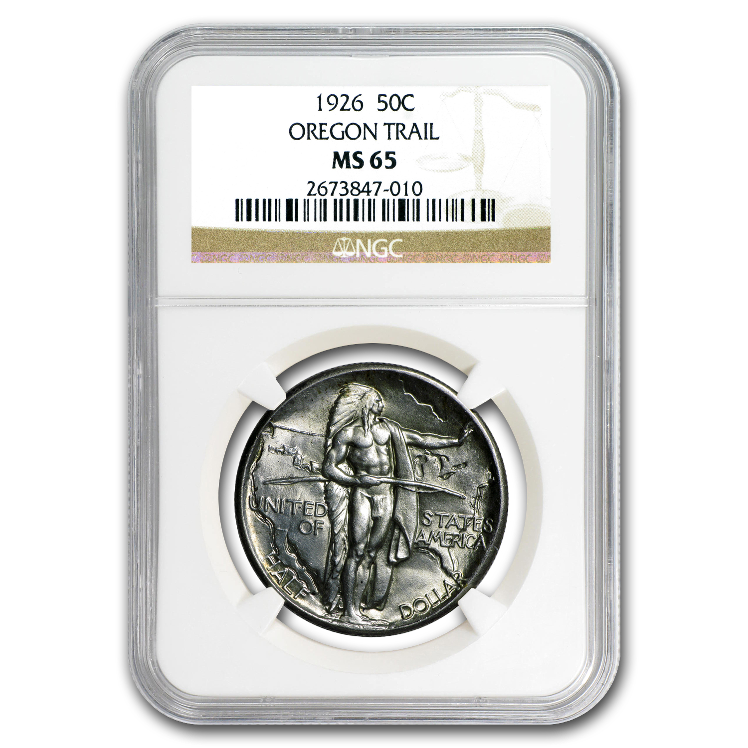 Buy 1926 Oregon Trail Memorial Half Dollar MS-65 NGC