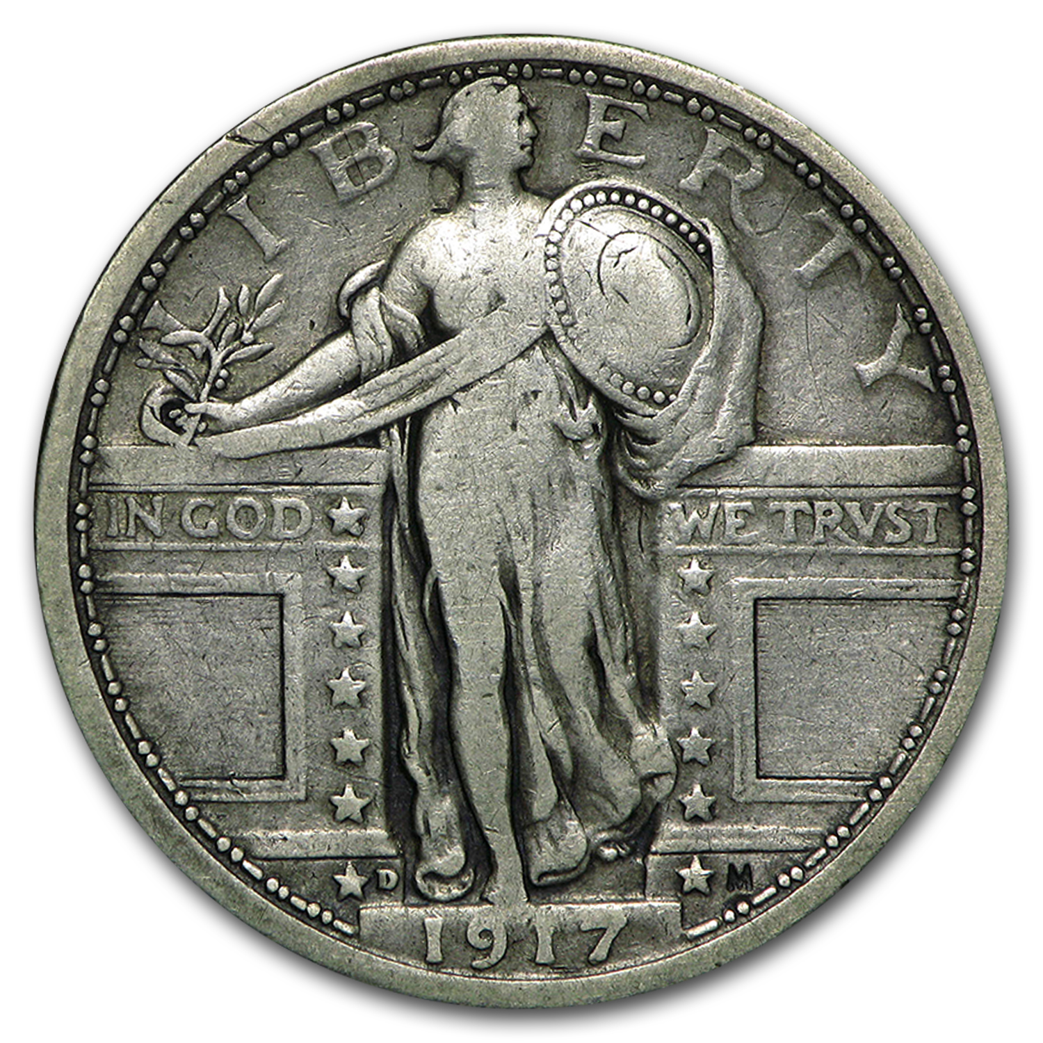 Buy 1917-D Standing Liberty Quarter Type-I VF