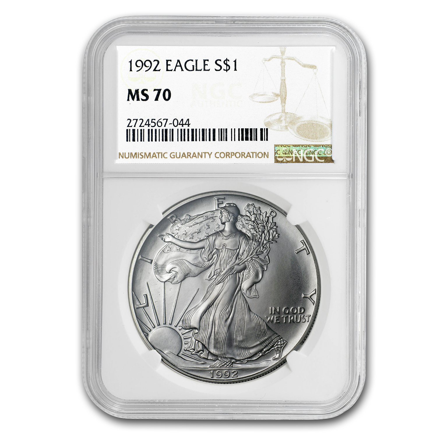 Buy 1992 American Silver Eagle MS-70 NGC