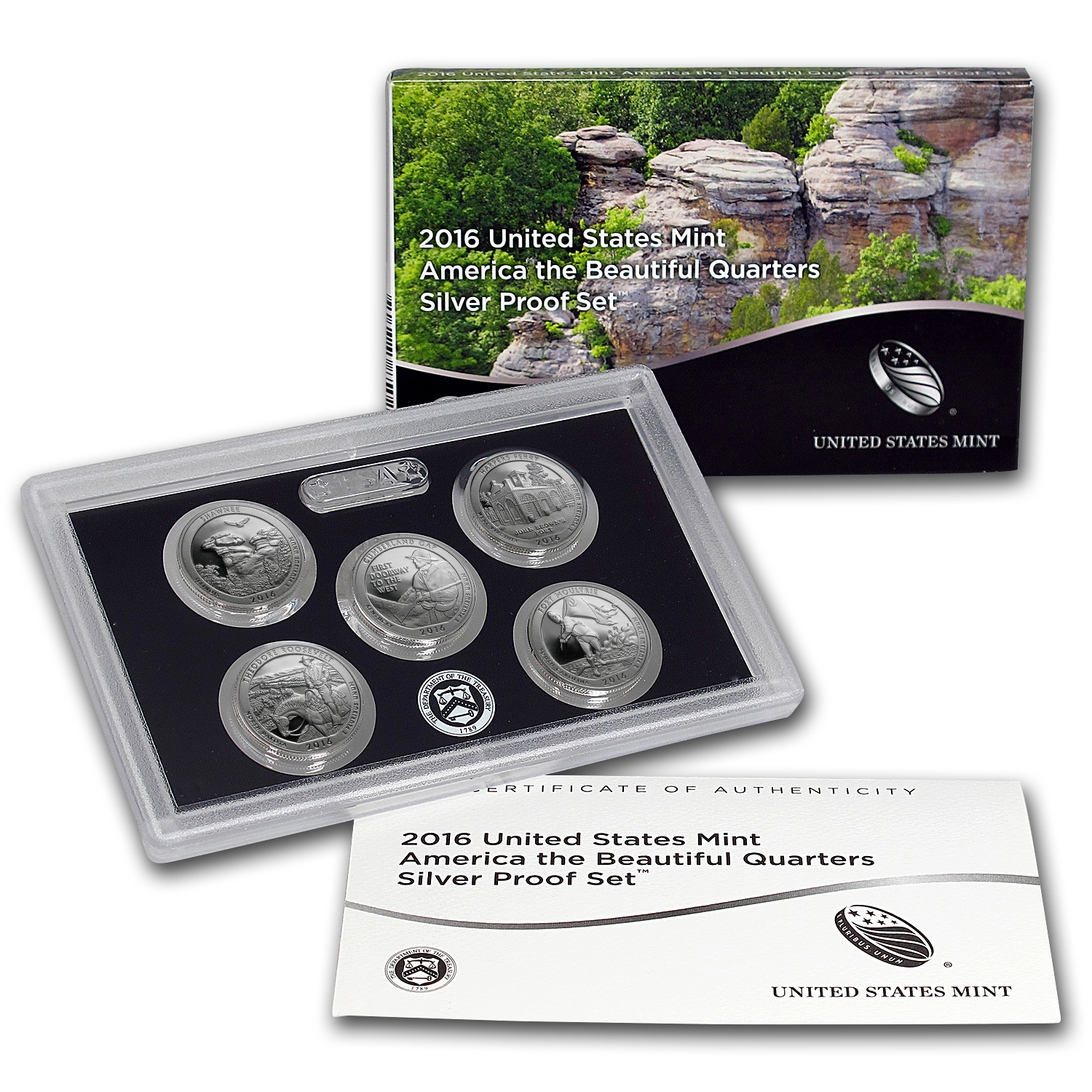 Buy 2016 America the Beautiful Quarters Silver Proof Set