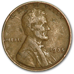 Buy 1935 Lincoln Cent Fine+
