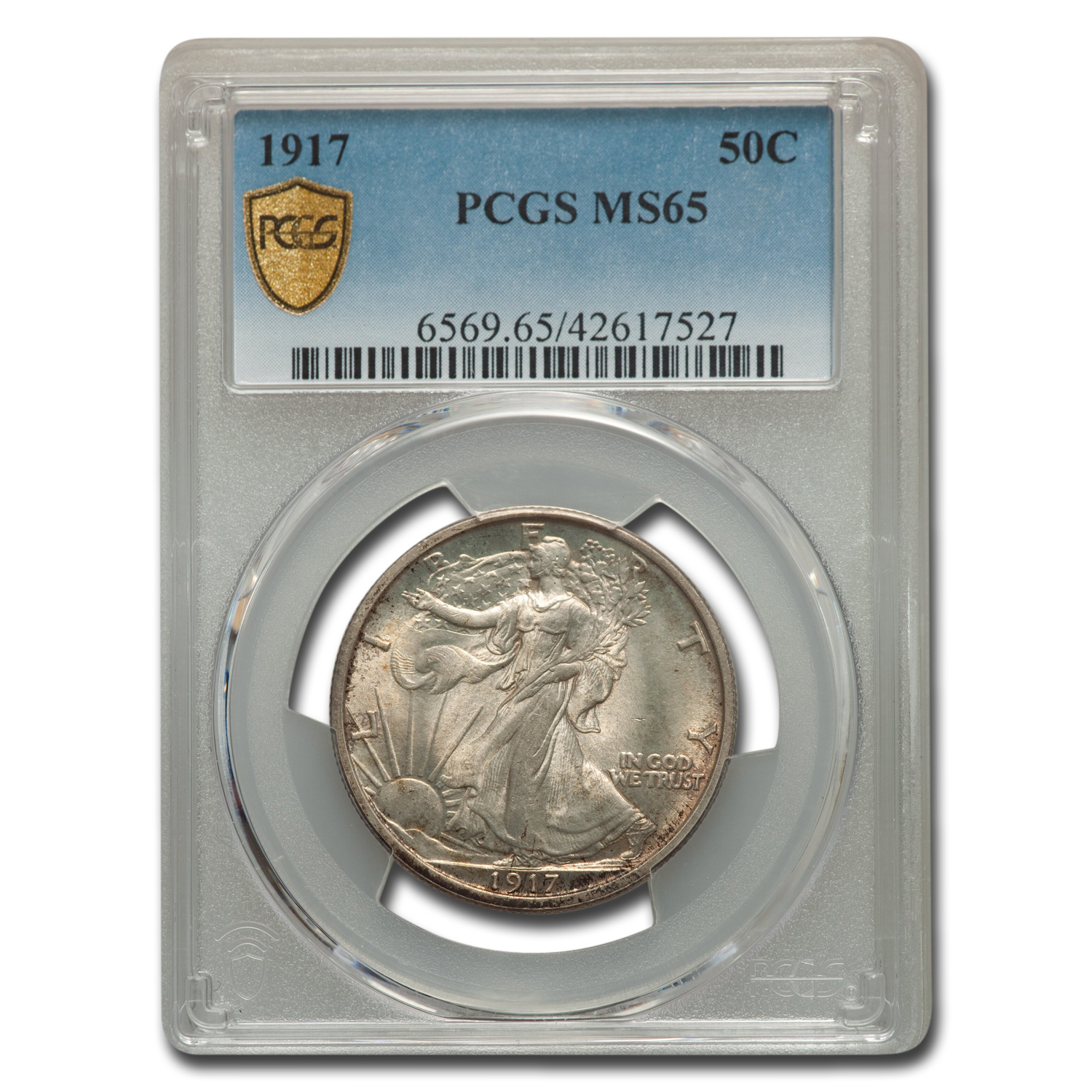 Buy 1917 Walking Liberty Half Dollar MS-65 PCGS