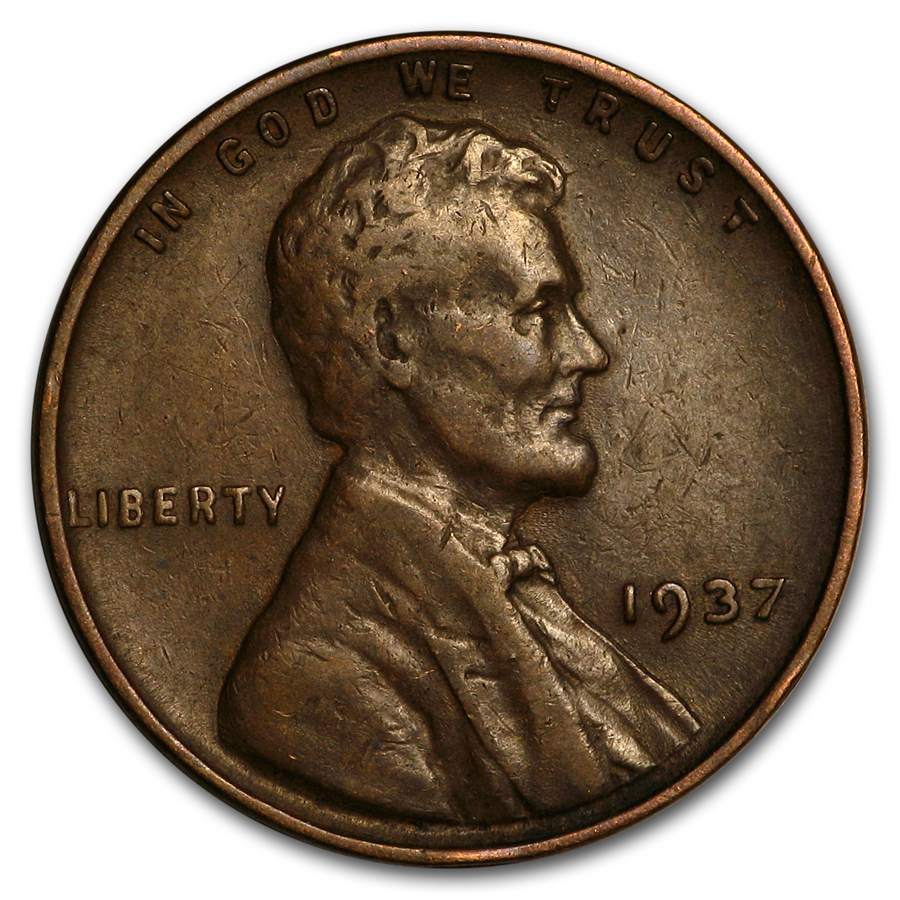Buy 1937 Lincoln Cent Fine+