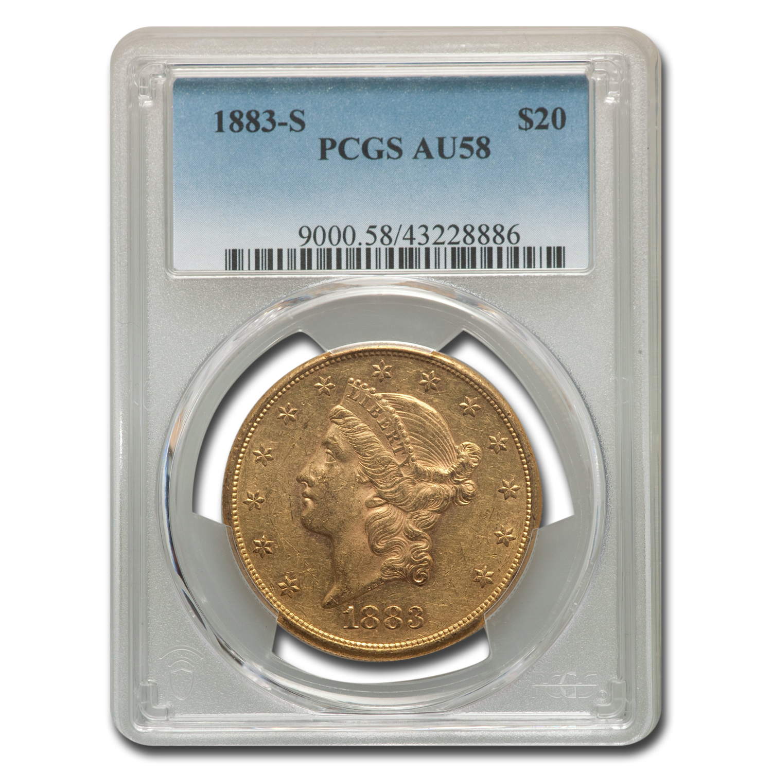 Buy 1883-S $20 Liberty Gold Double Eagle AU-58 PCGS