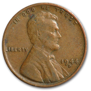 Buy 1944-D Lincoln Cent Fine+