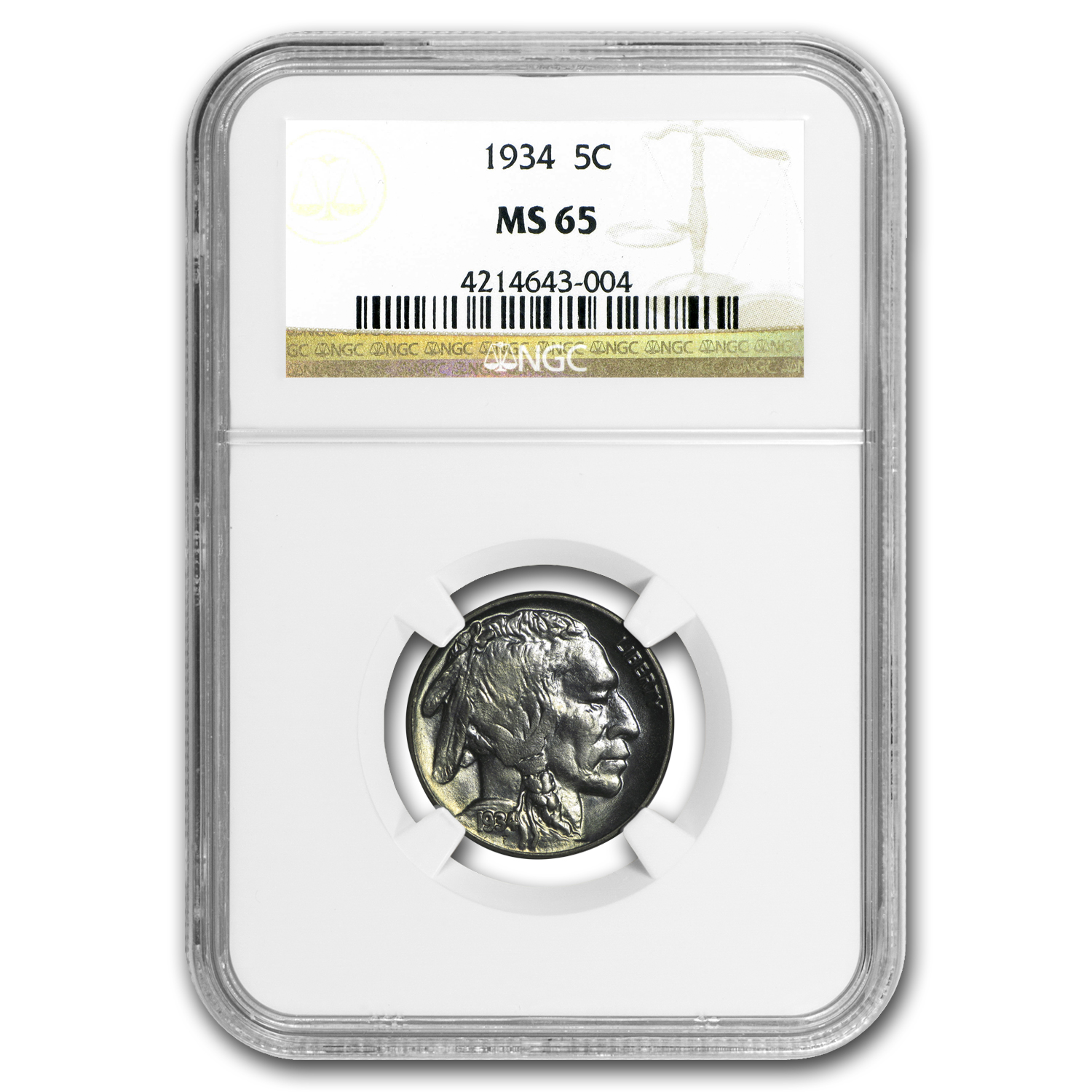 Buy 1934 Buffalo Nickel MS-65 NGC
