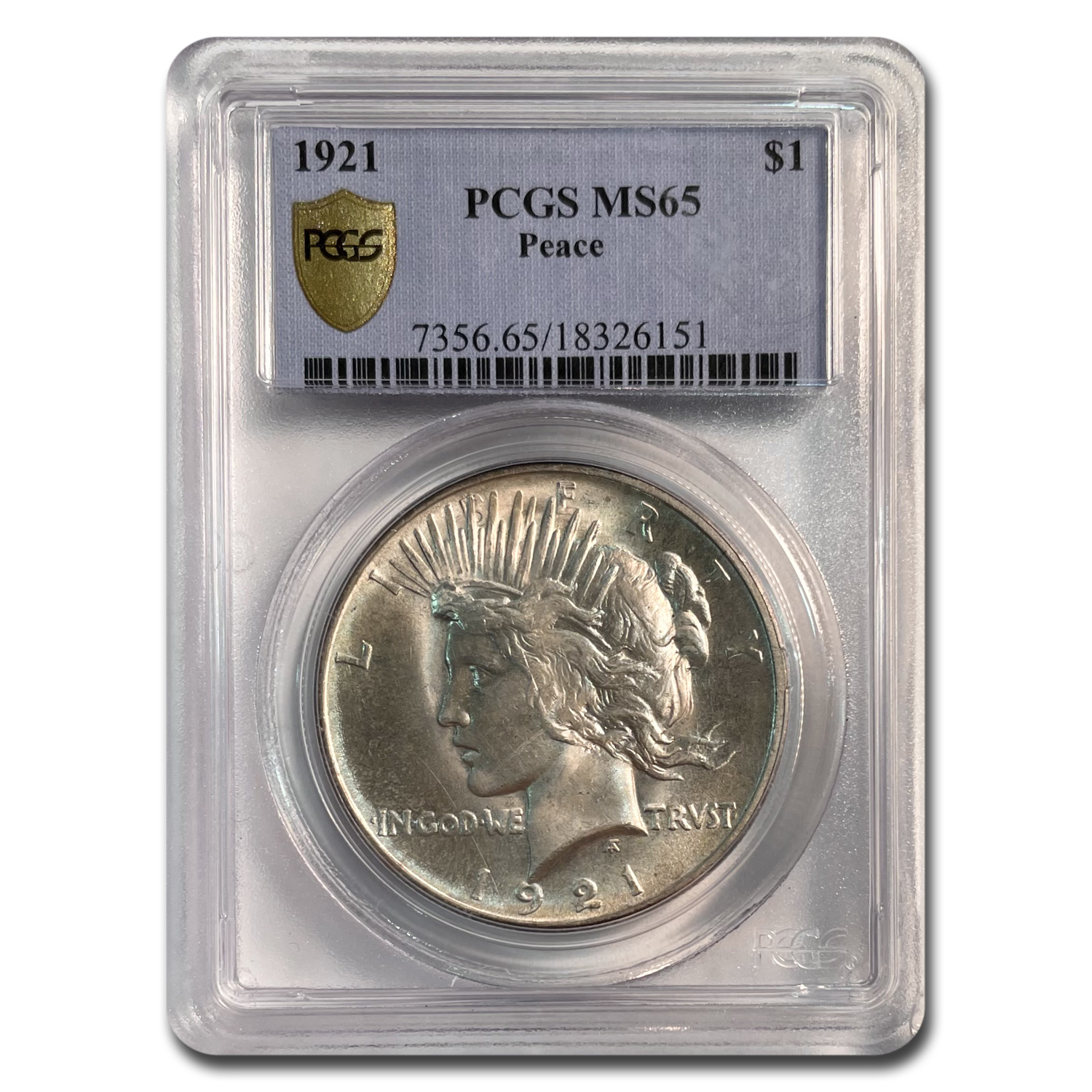 Buy 1921 Peace Dollar MS-65 PCGS