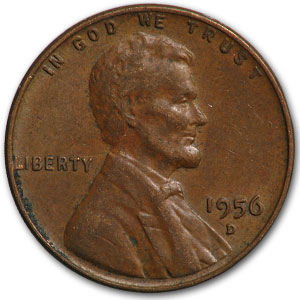 Buy 1956-D Lincoln Cent Fine+