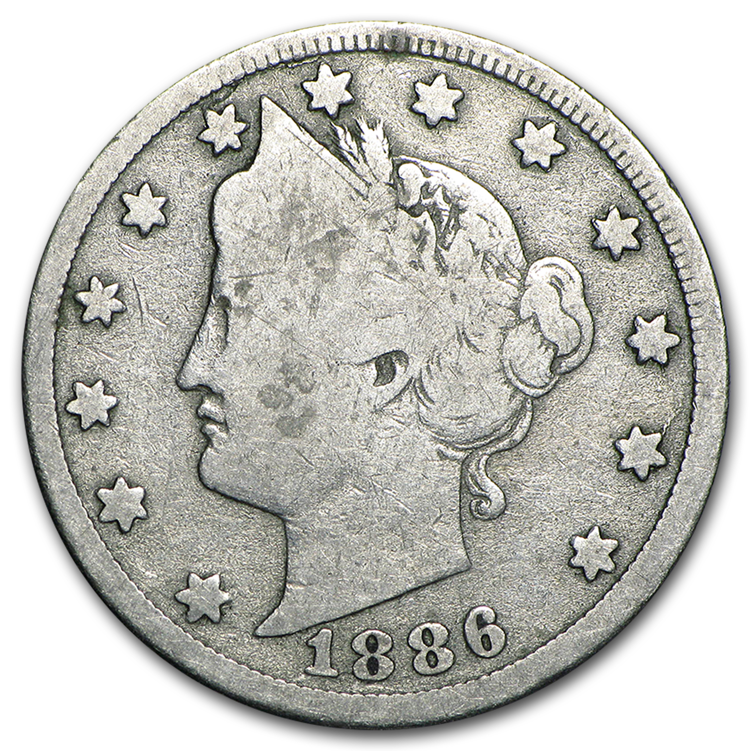 Buy 1886 Liberty Head V Nickel Good