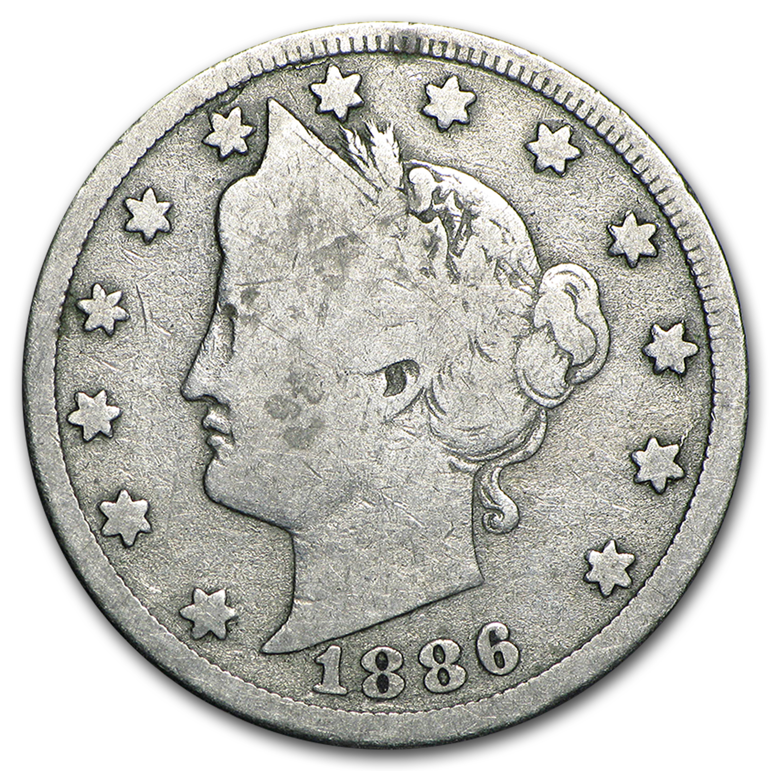 Buy 1886 Liberty Head V Nickel Good - Click Image to Close