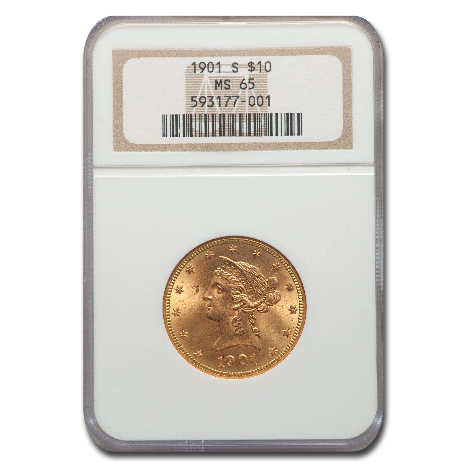 Buy 1901-S $10 Liberty Gold Eagle MS-65 NGC